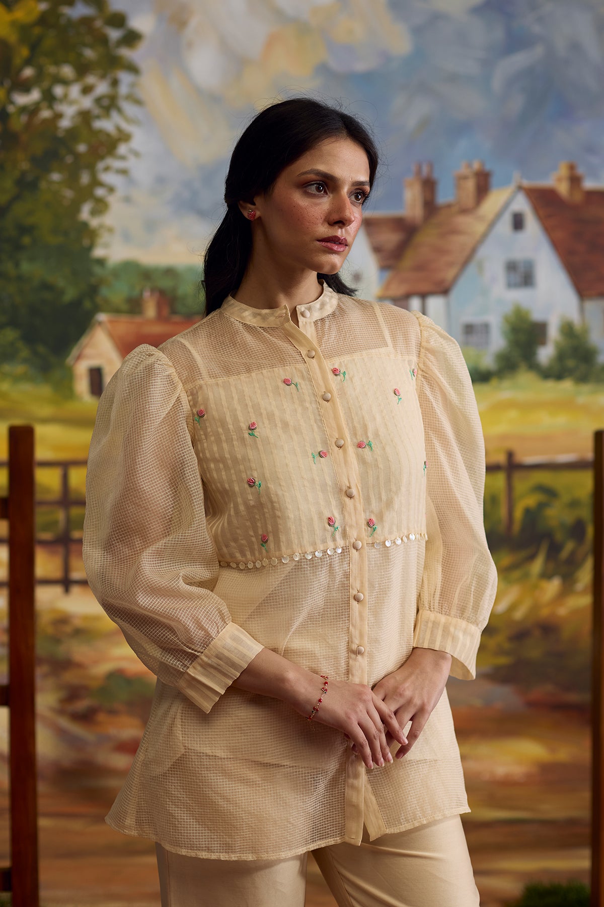 Sorbet Organza Top