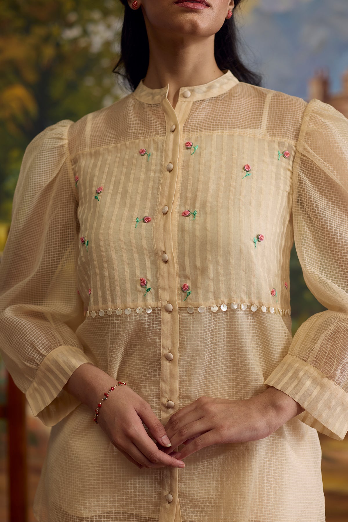 Sorbet Organza Top