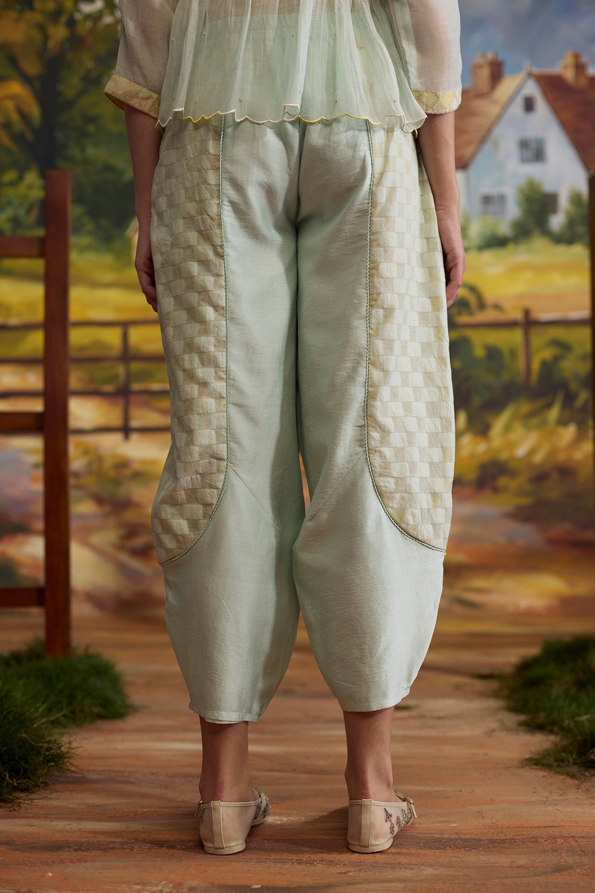 Meadow Chanderi Top