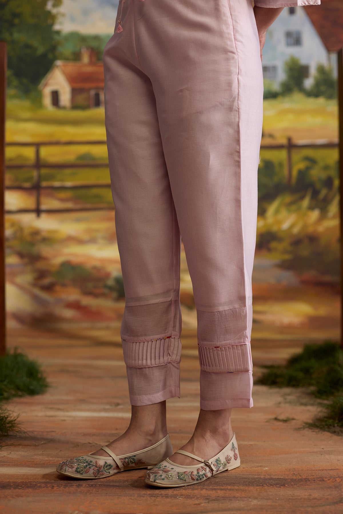 Lavender Pleated Pants