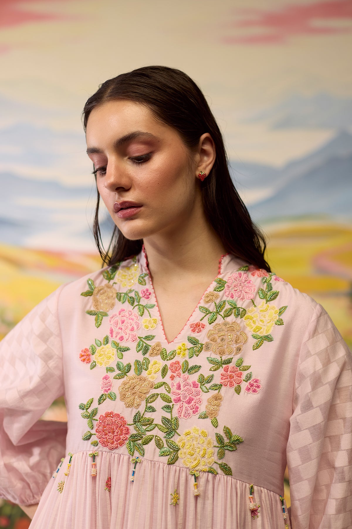 Lavender Floral Dress