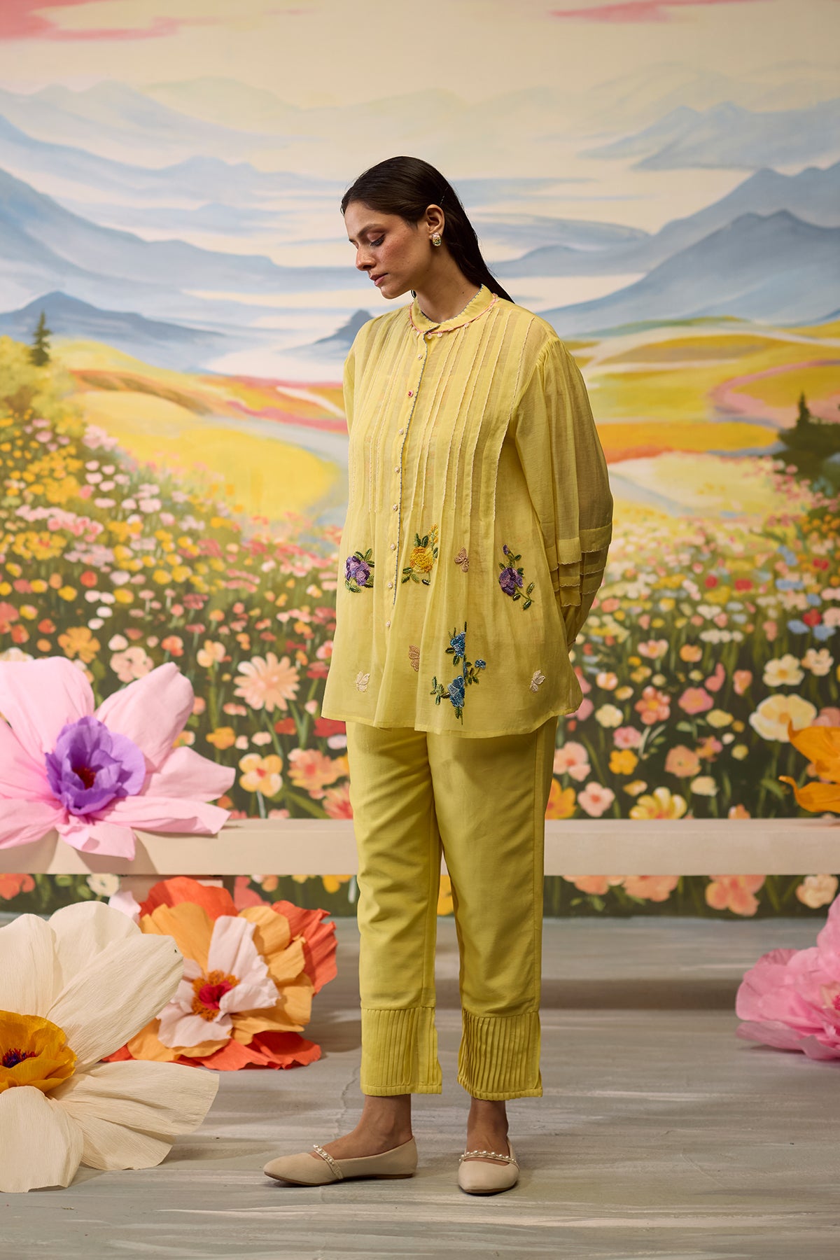 Sunray Floral beaded Shirt