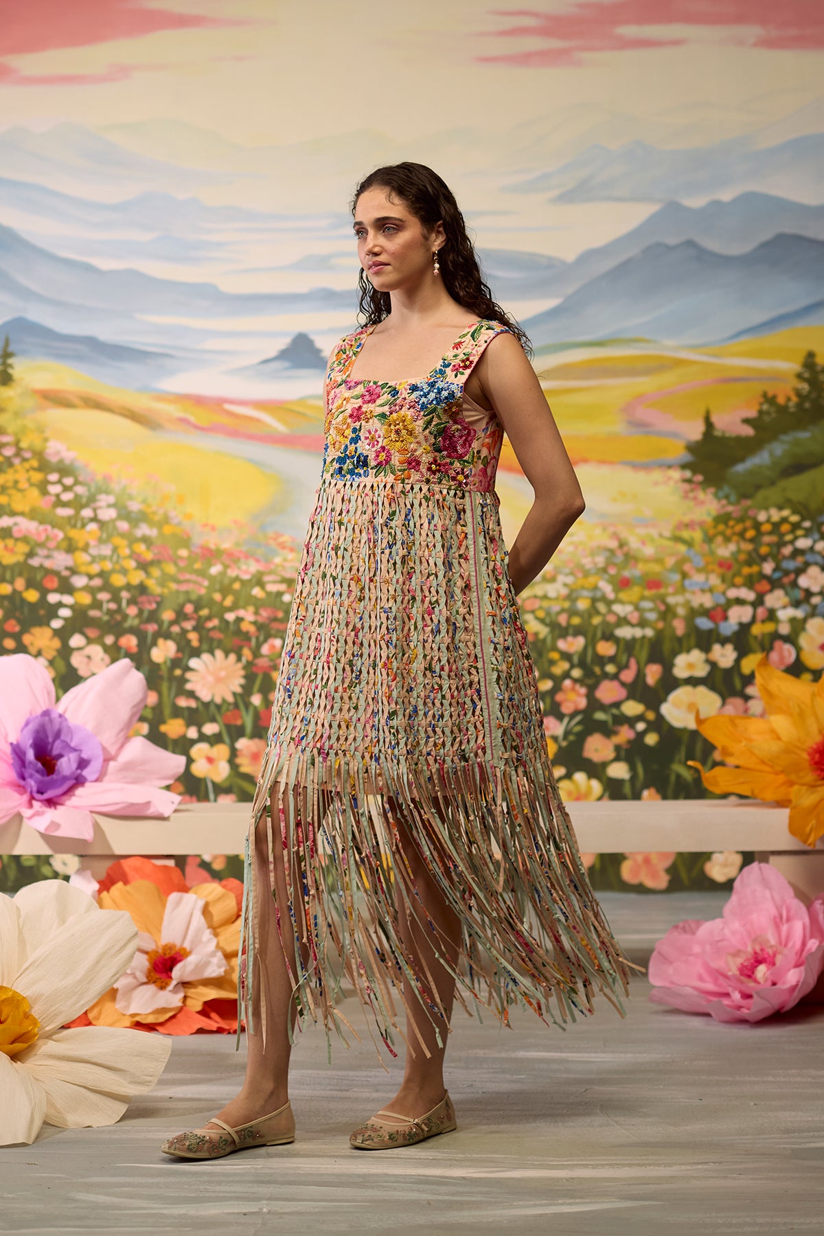 Sorbet smocked dress
