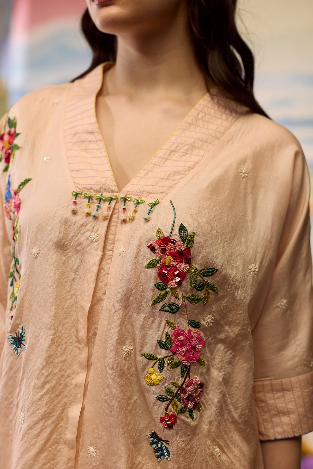 Sorbet Beaded Top