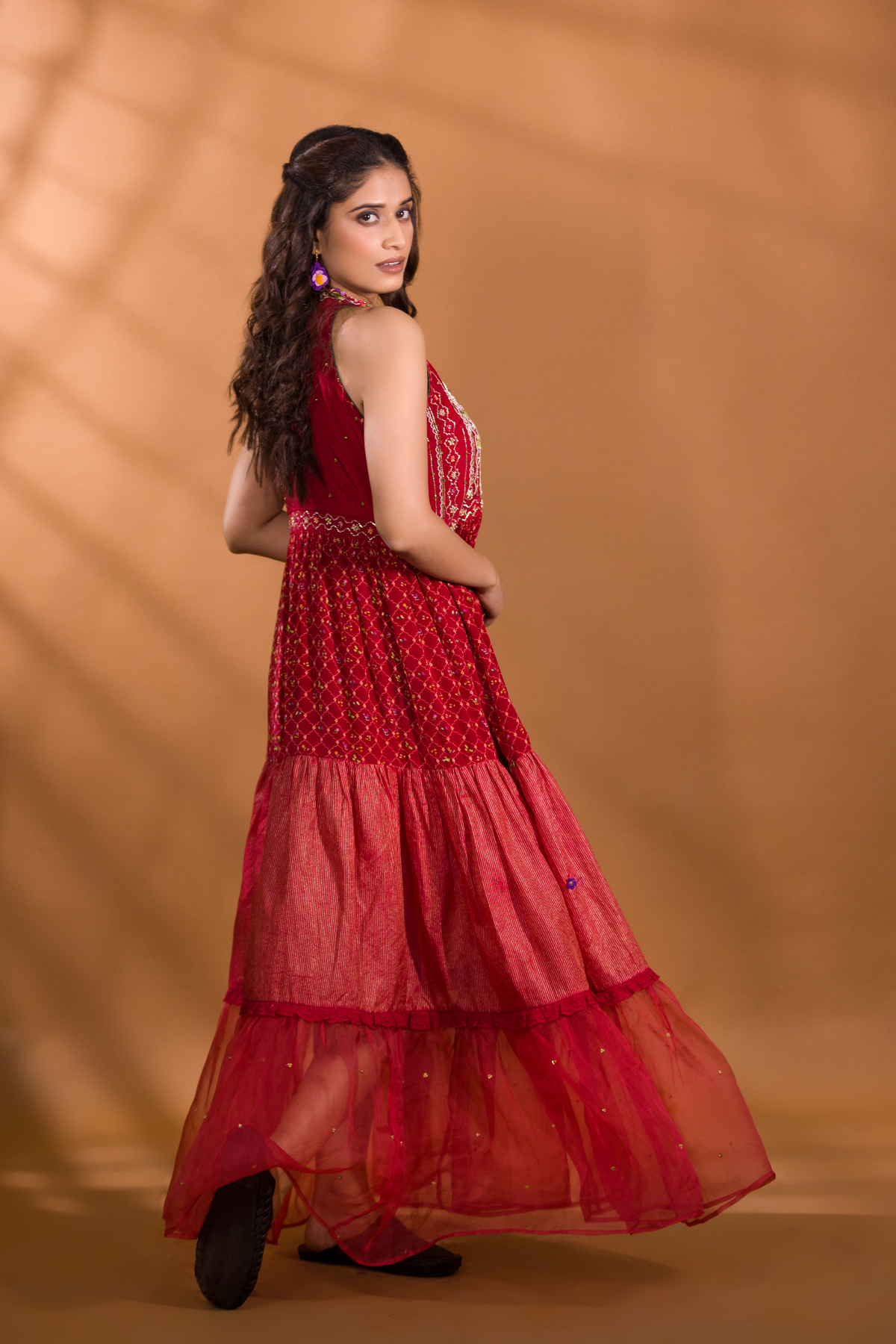 ANAAR HALTER NECK DRESS
