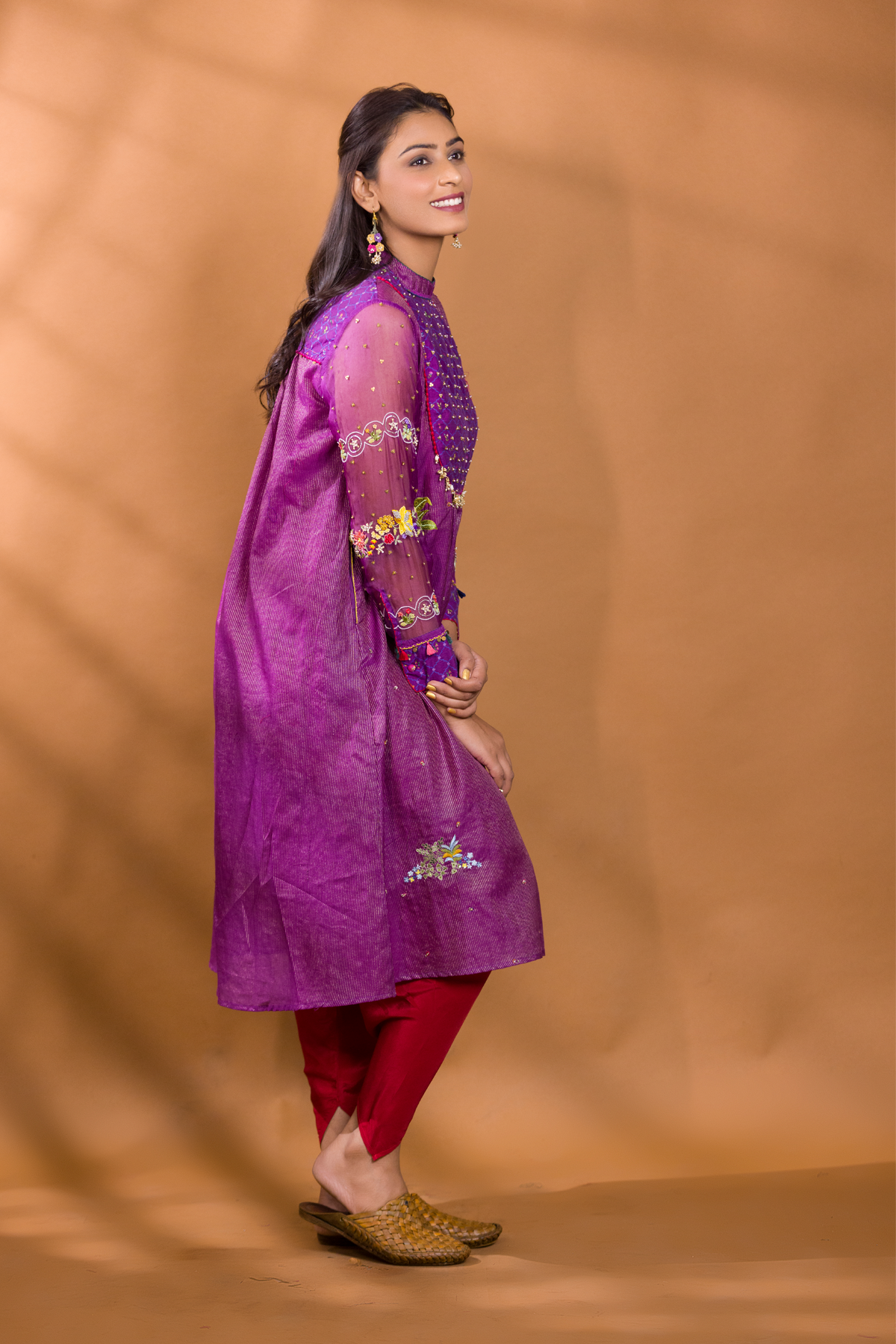 FALSA EMBROIDERED YOKE KURTA WITH ANAAR PATIALA PANTS