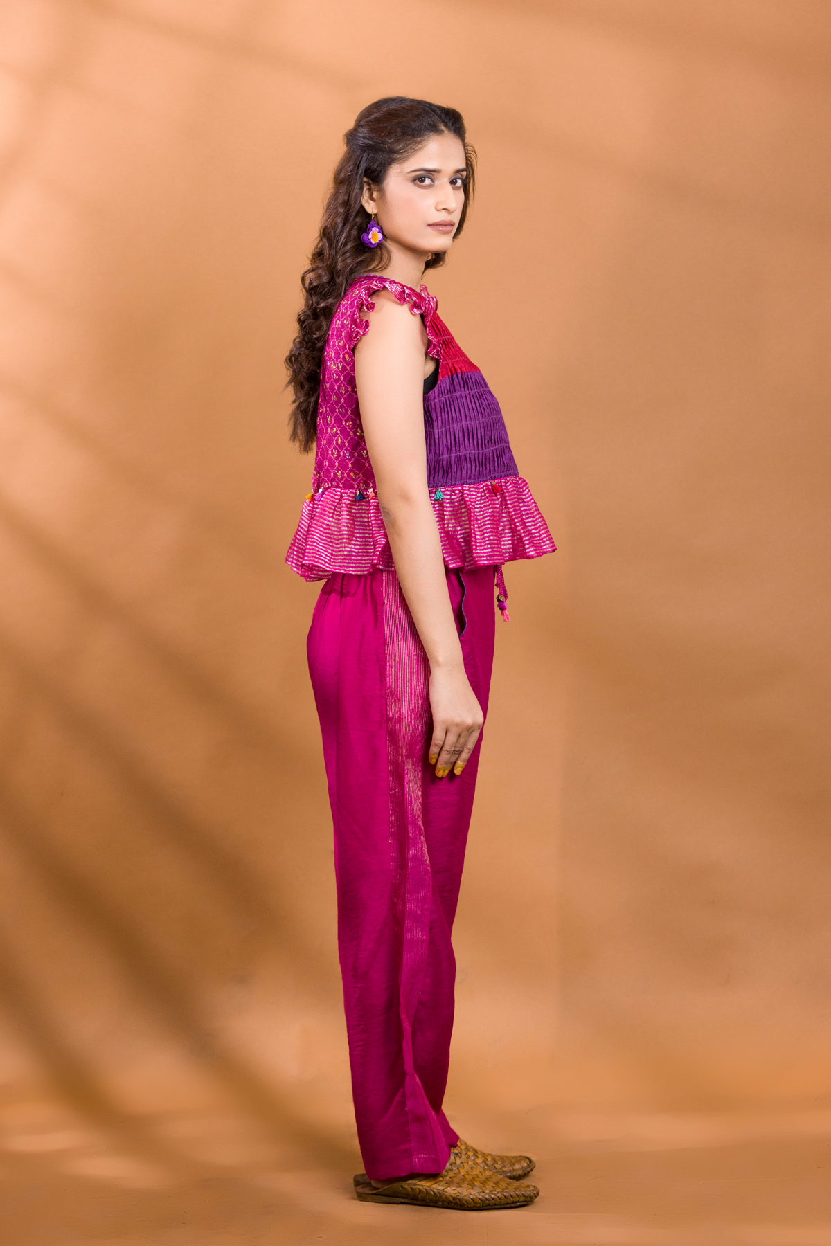GULKAND RANGEEN CROP TOP WITH STRAIGHT PANTS