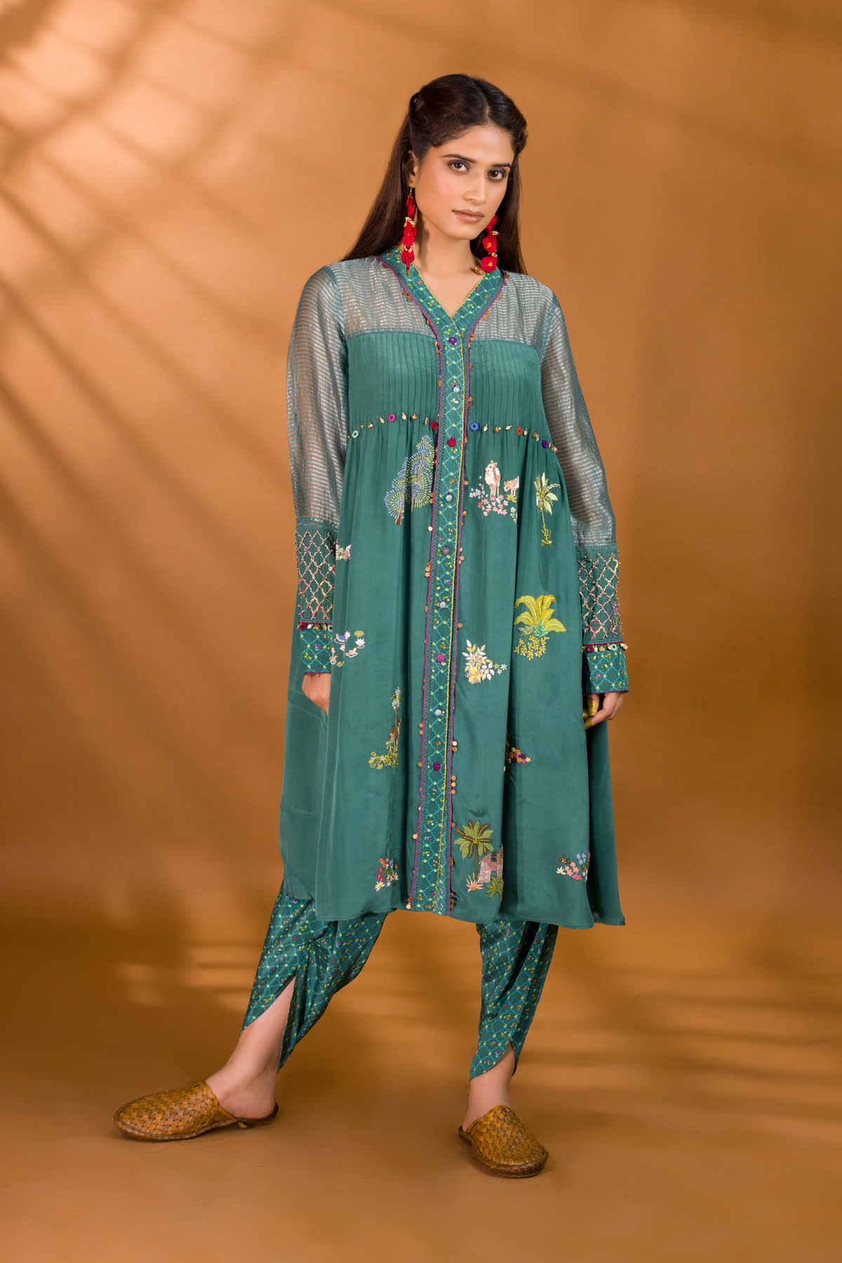 BER SAFARI KURTA WITH PATIALA PANTS