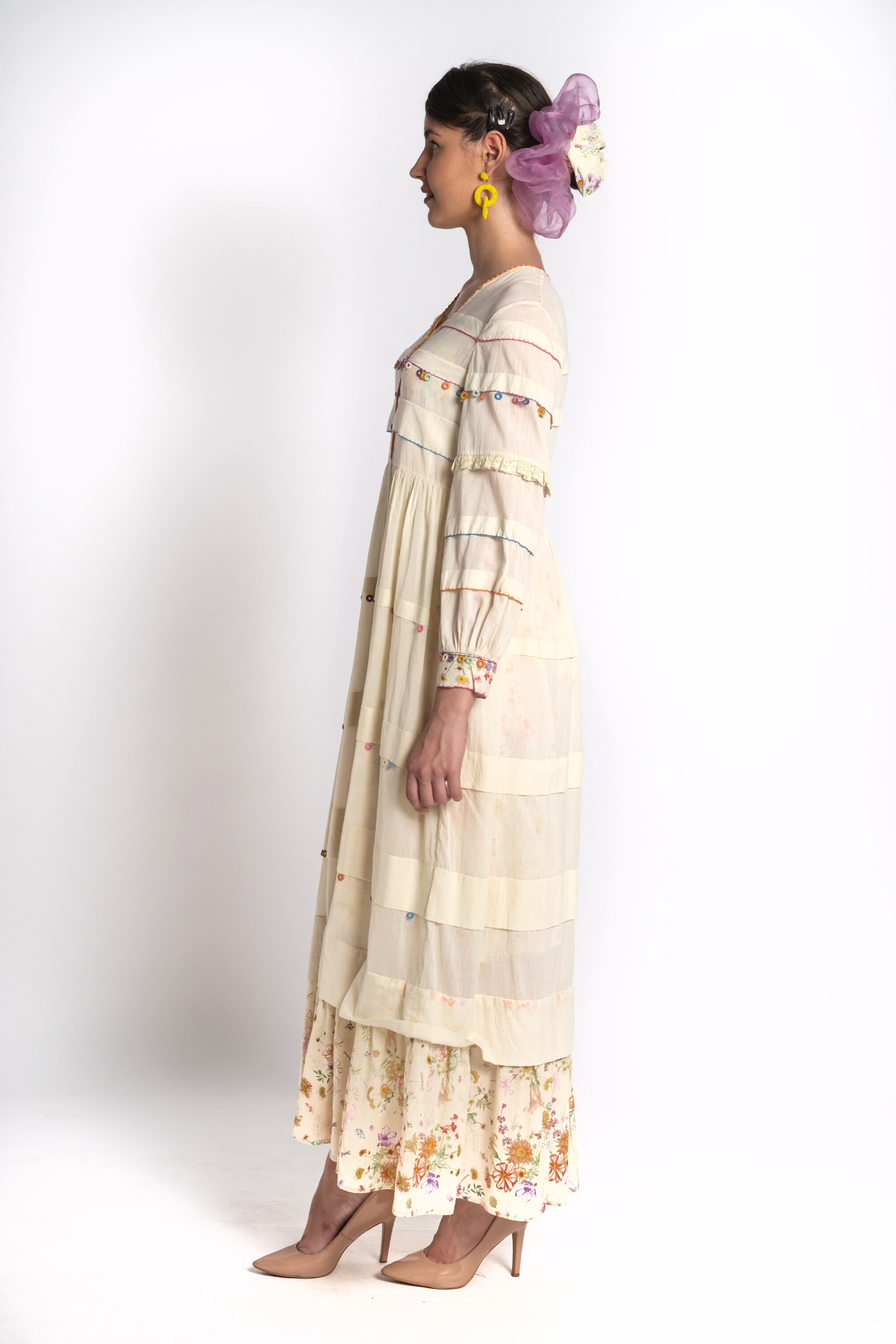 Mogra Pleated Dress