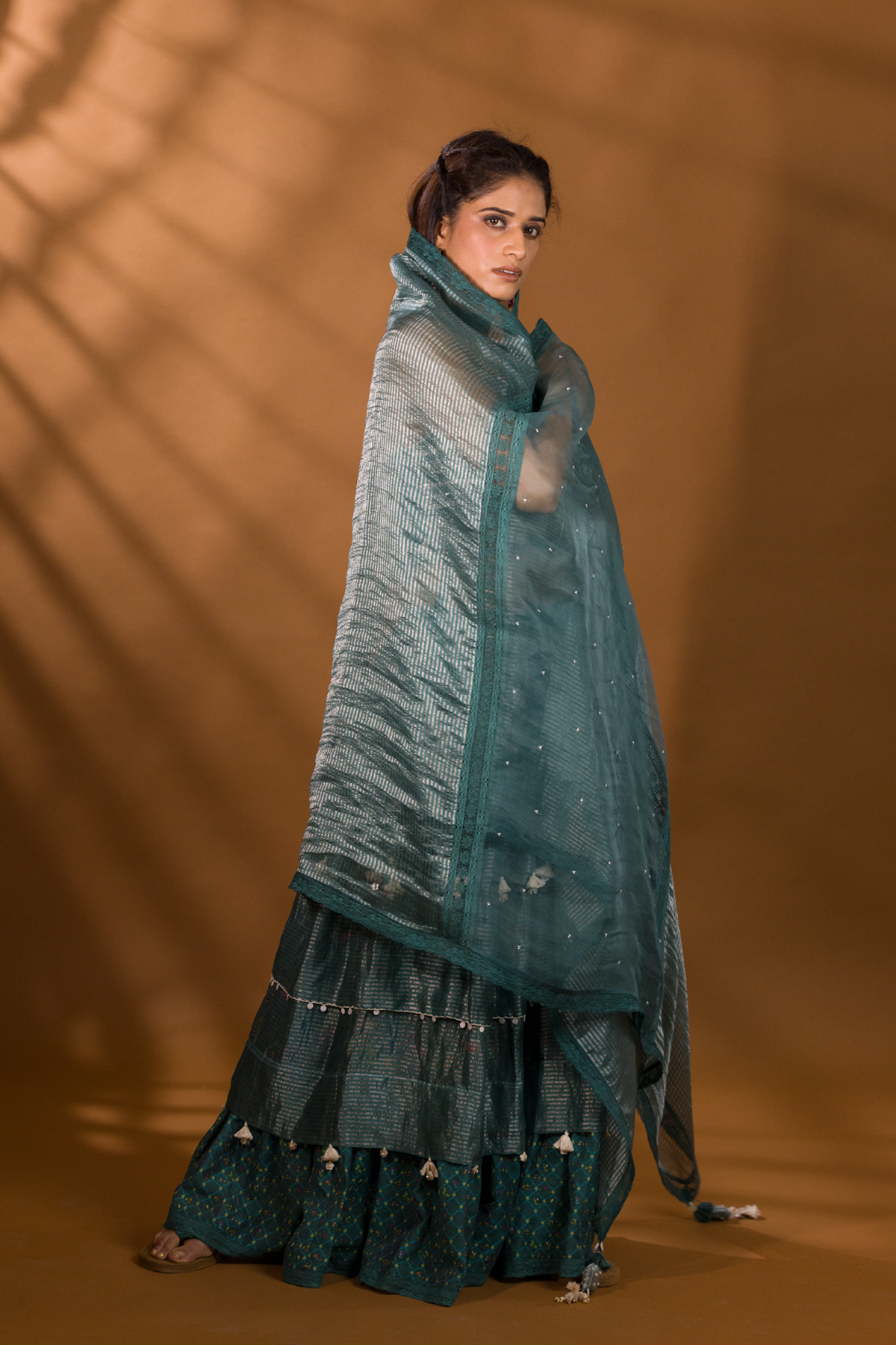 BER PANELLED DUPATTA