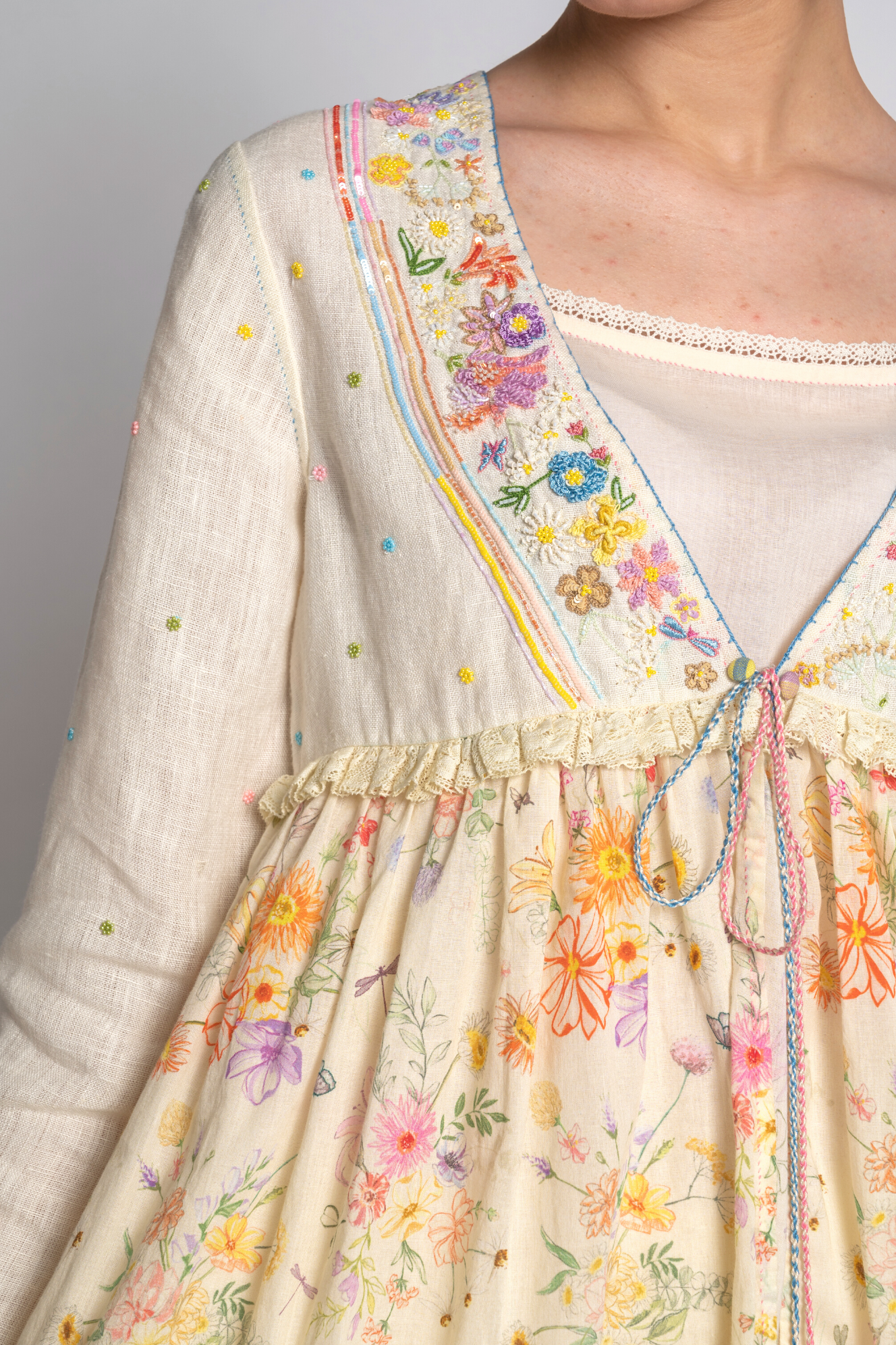 Gajra Ditsy Floral Cord Set