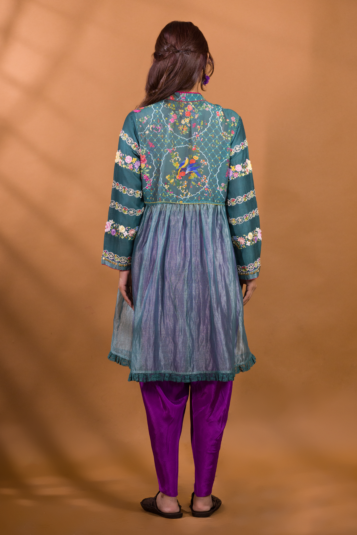 BER ANGRAKHA KURTA WITH FALSA PATIALA PANTS