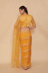 Haldi Organza Saree