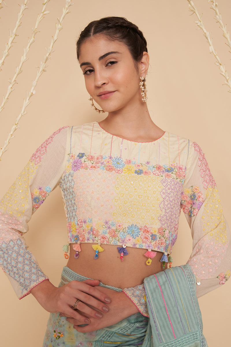 Barfi Panelled Blouse