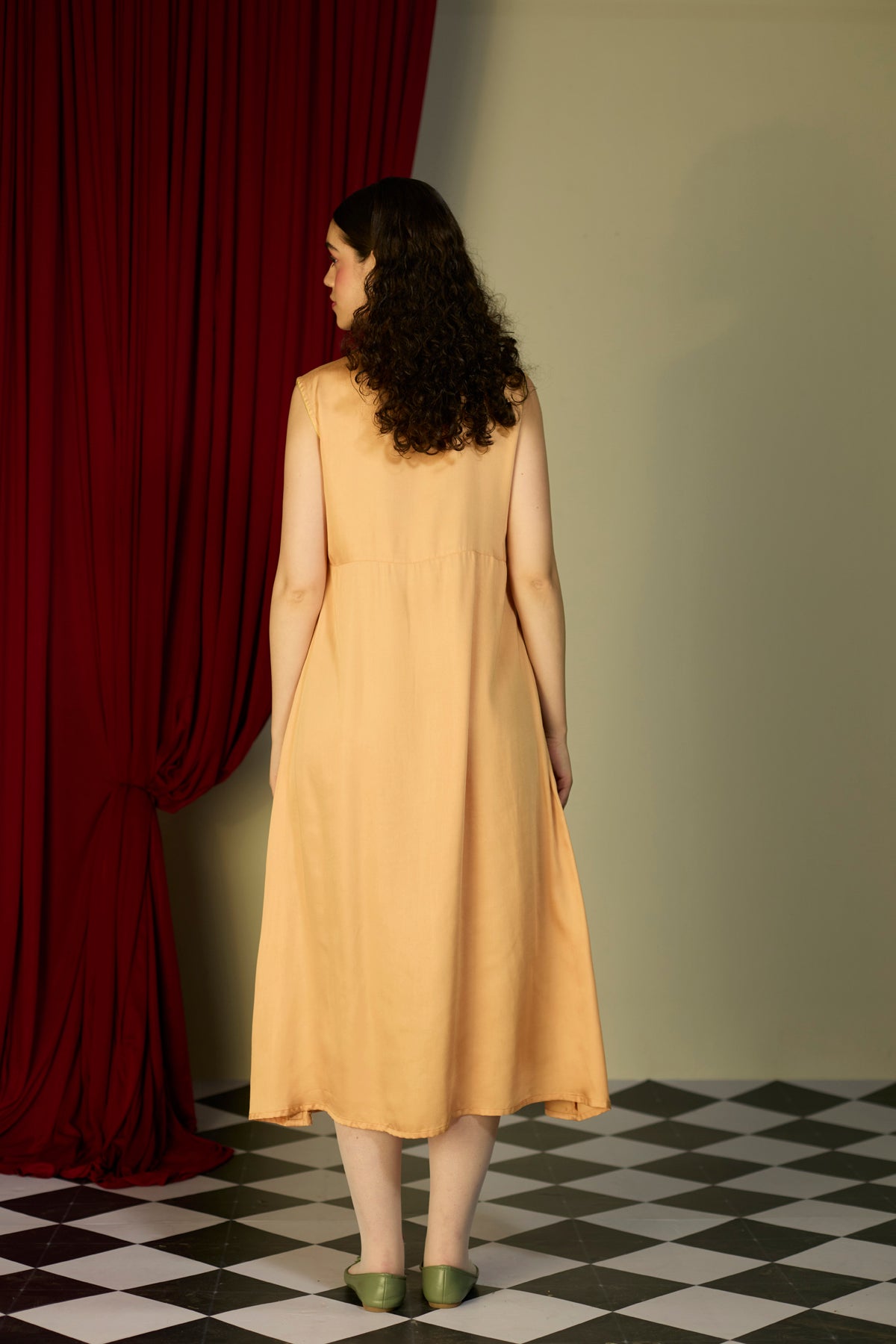 Soufflé Orange Shirt Dress