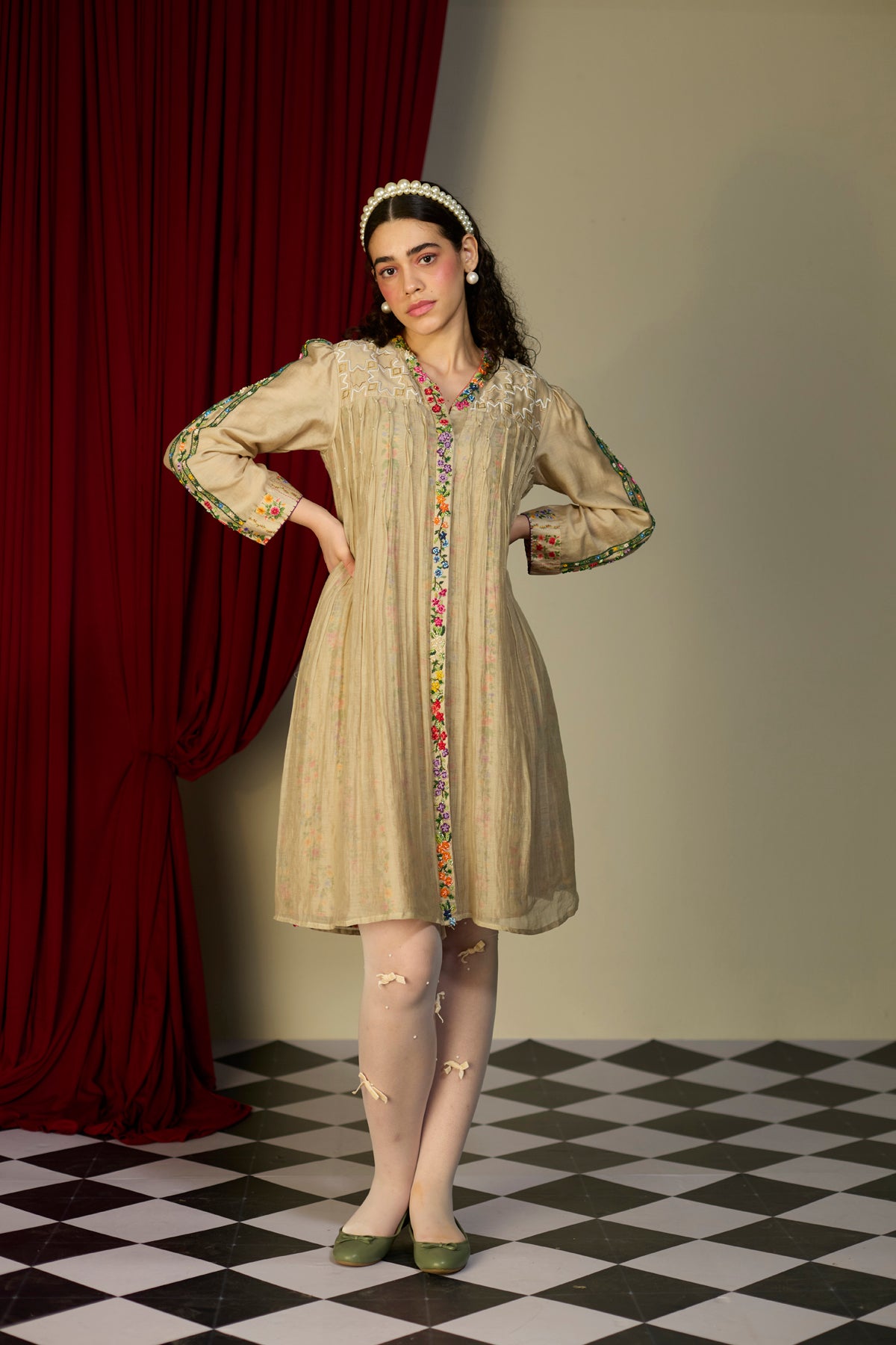 Heirloom Beige Dress