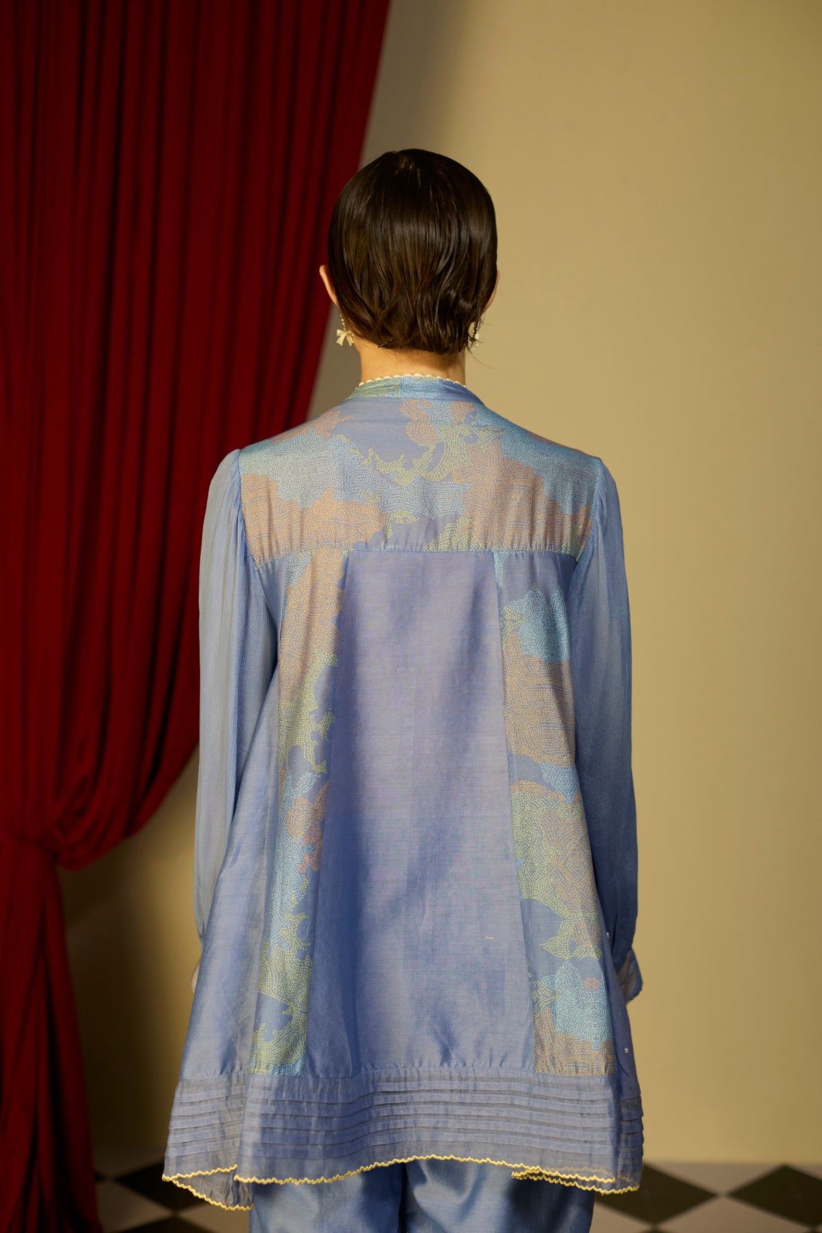 Periwinkle Blue Floral Top