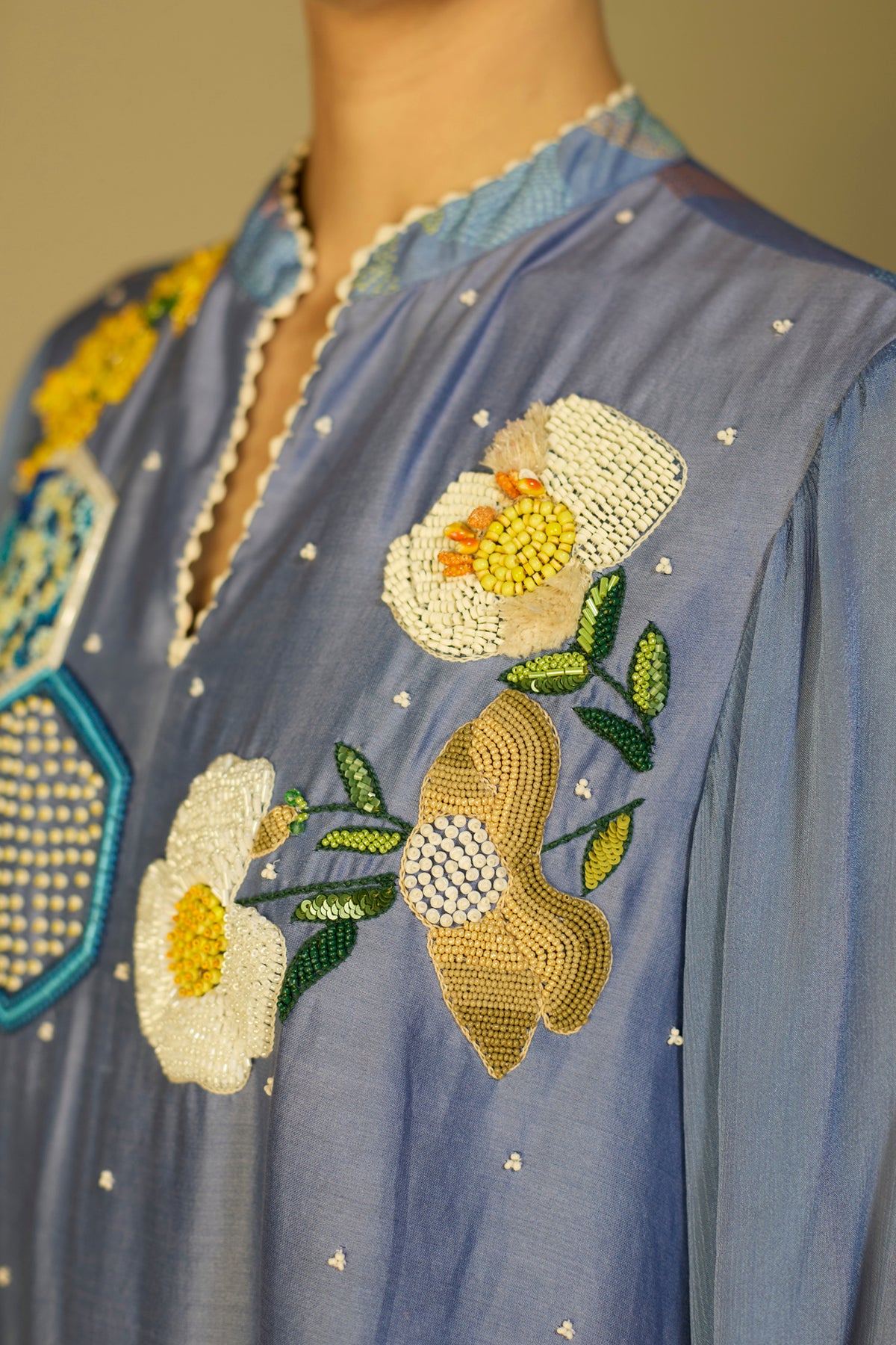 Periwinkle Blue Floral Top