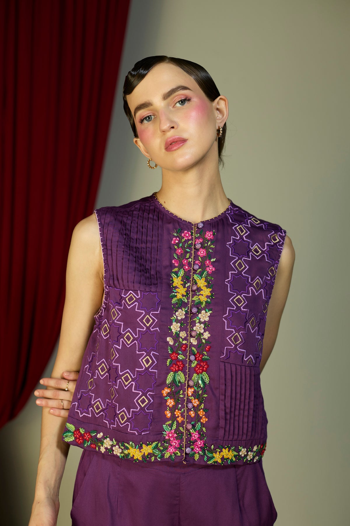 Regal Orchid Waistcoat