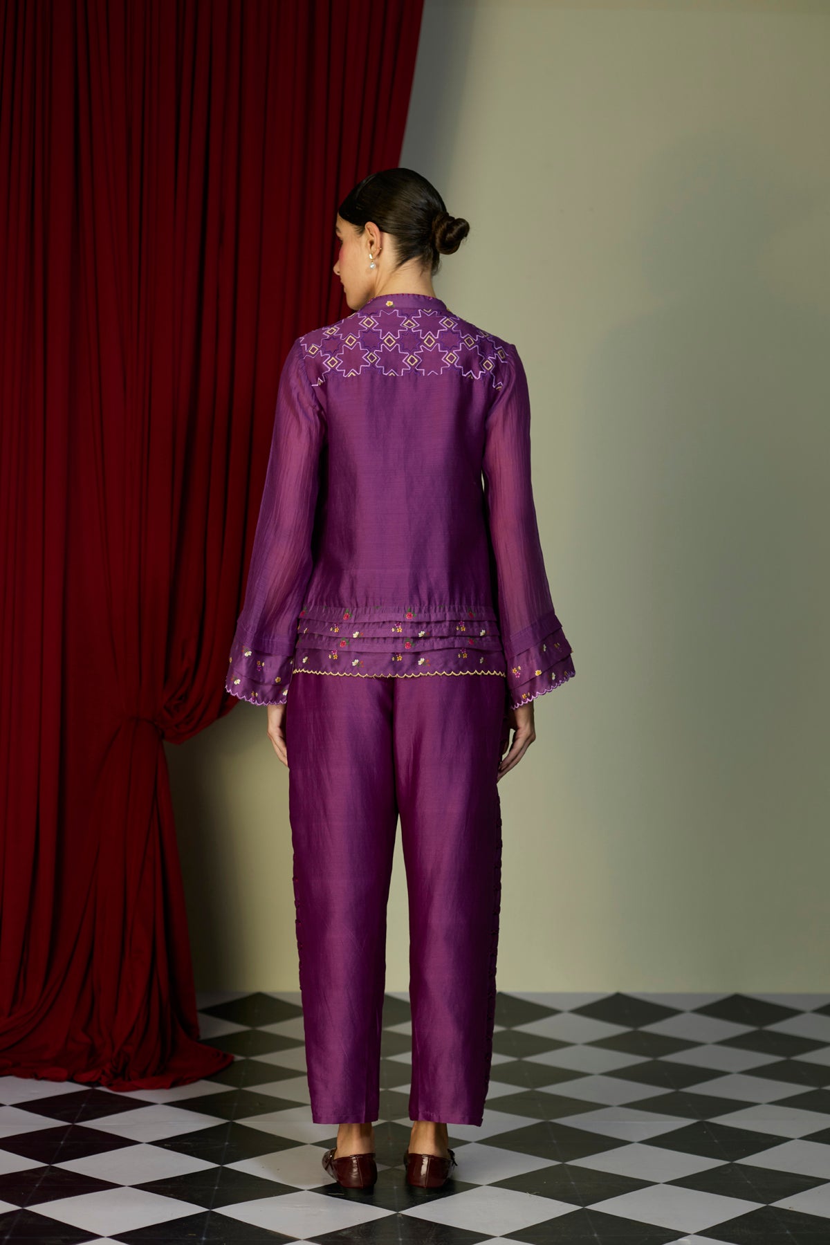 Regal Orchid Smocked Top