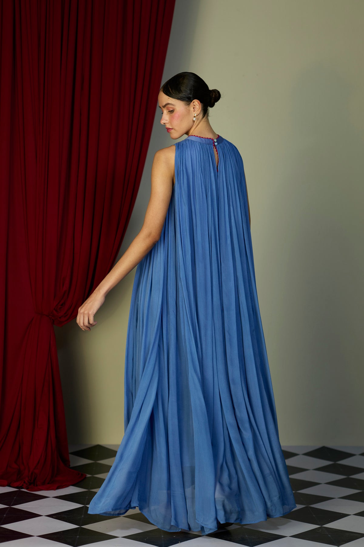 Periwinkle Blue Beaded Dress