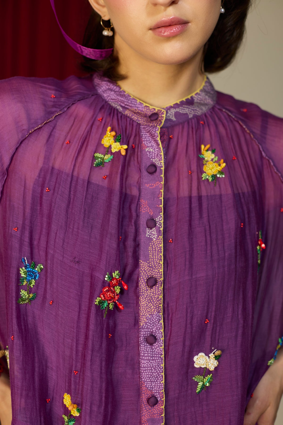 Regal Orchid Floral Tunic