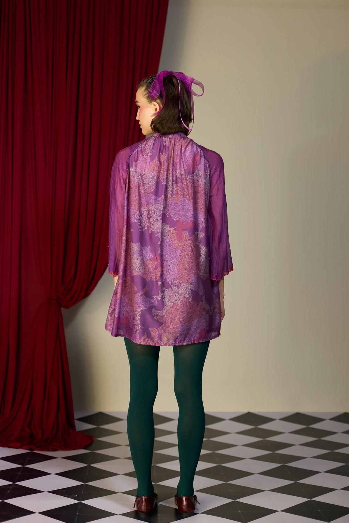 Regal Orchid Floral Tunic