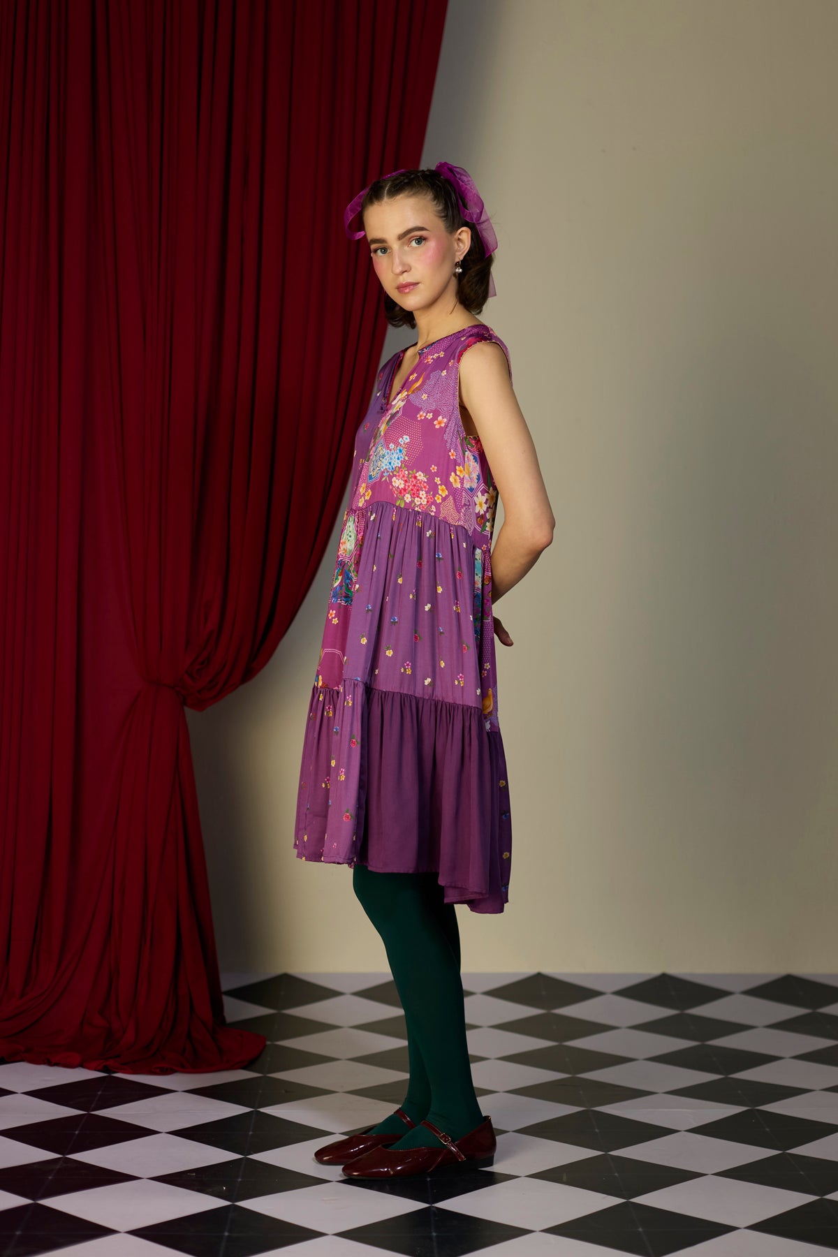 Regal Orchid Printed Dress