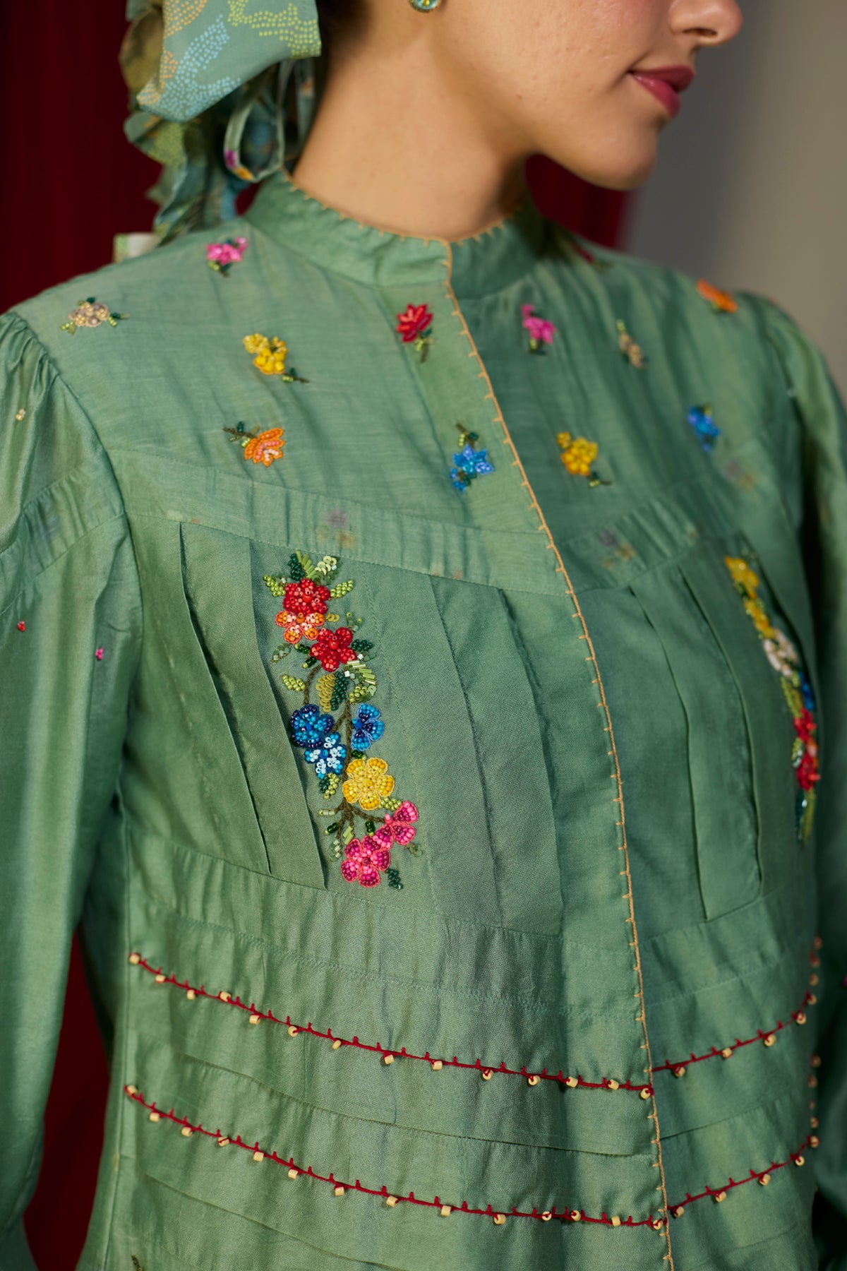 Verdant Green Bloom Shirt