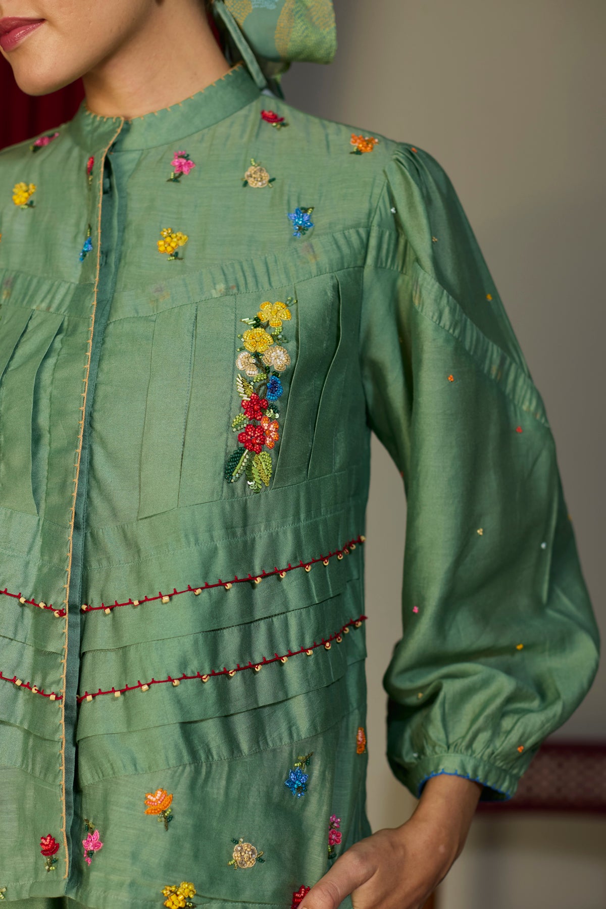 Verdant Green Bloom Shirt