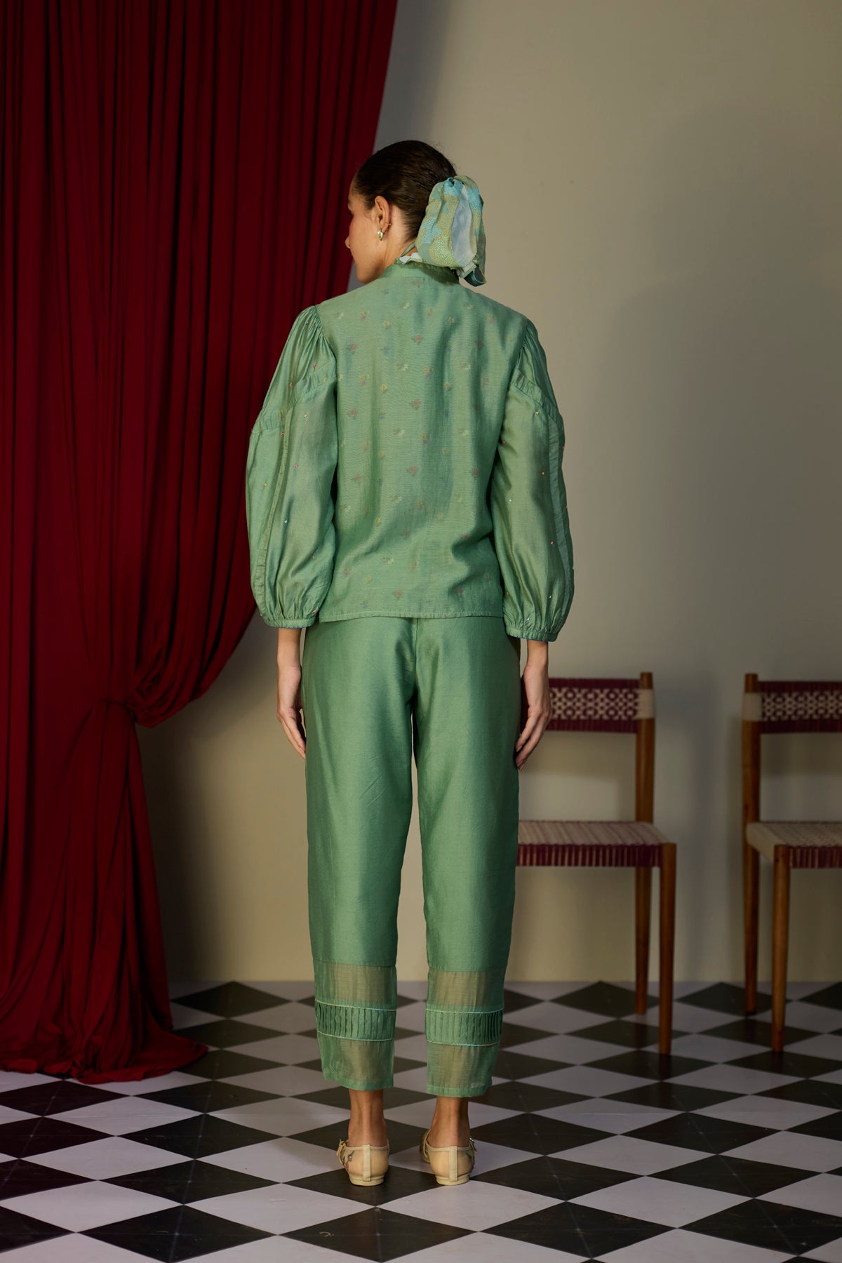 Verdant Green Bloom Shirt