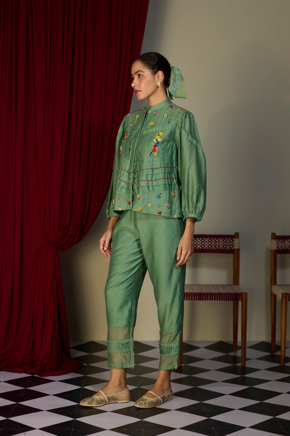 Verdant Green Bloom Shirt