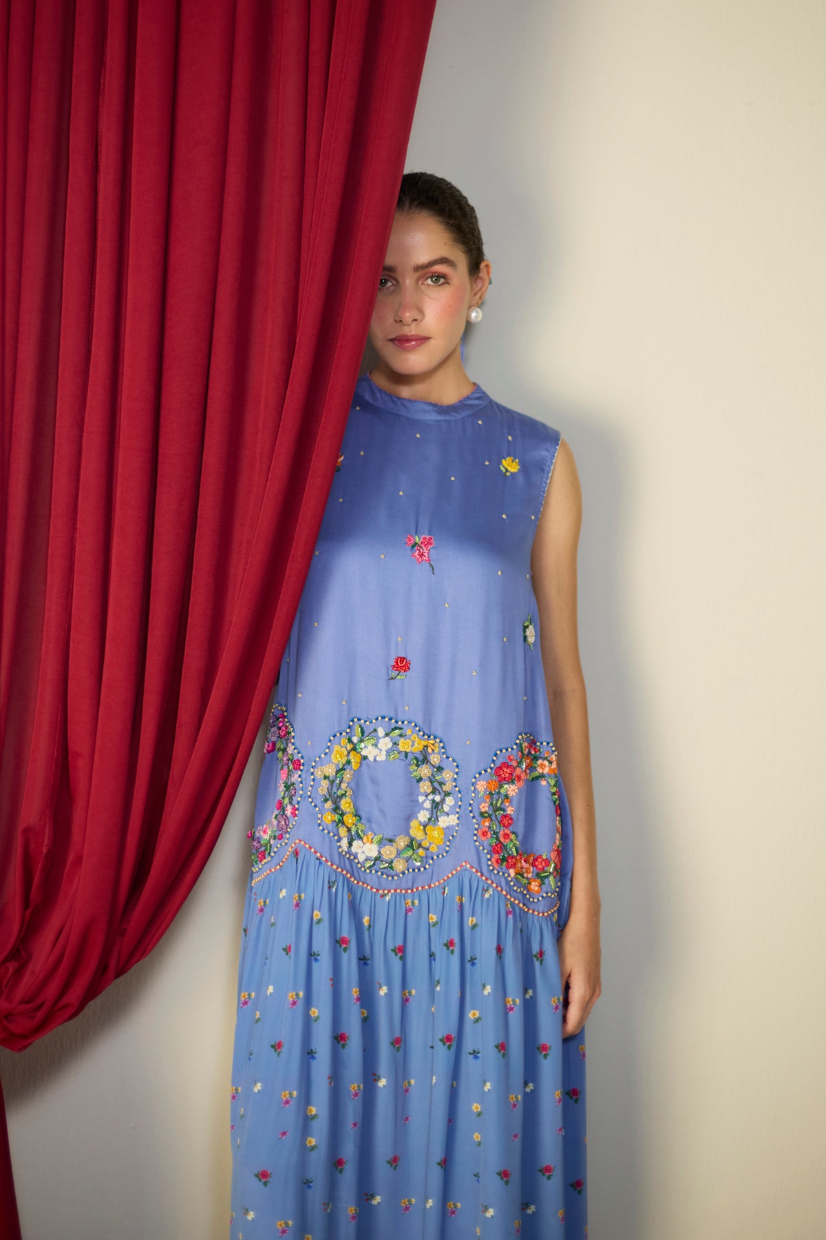 Periwinkle Blue Floral Dress