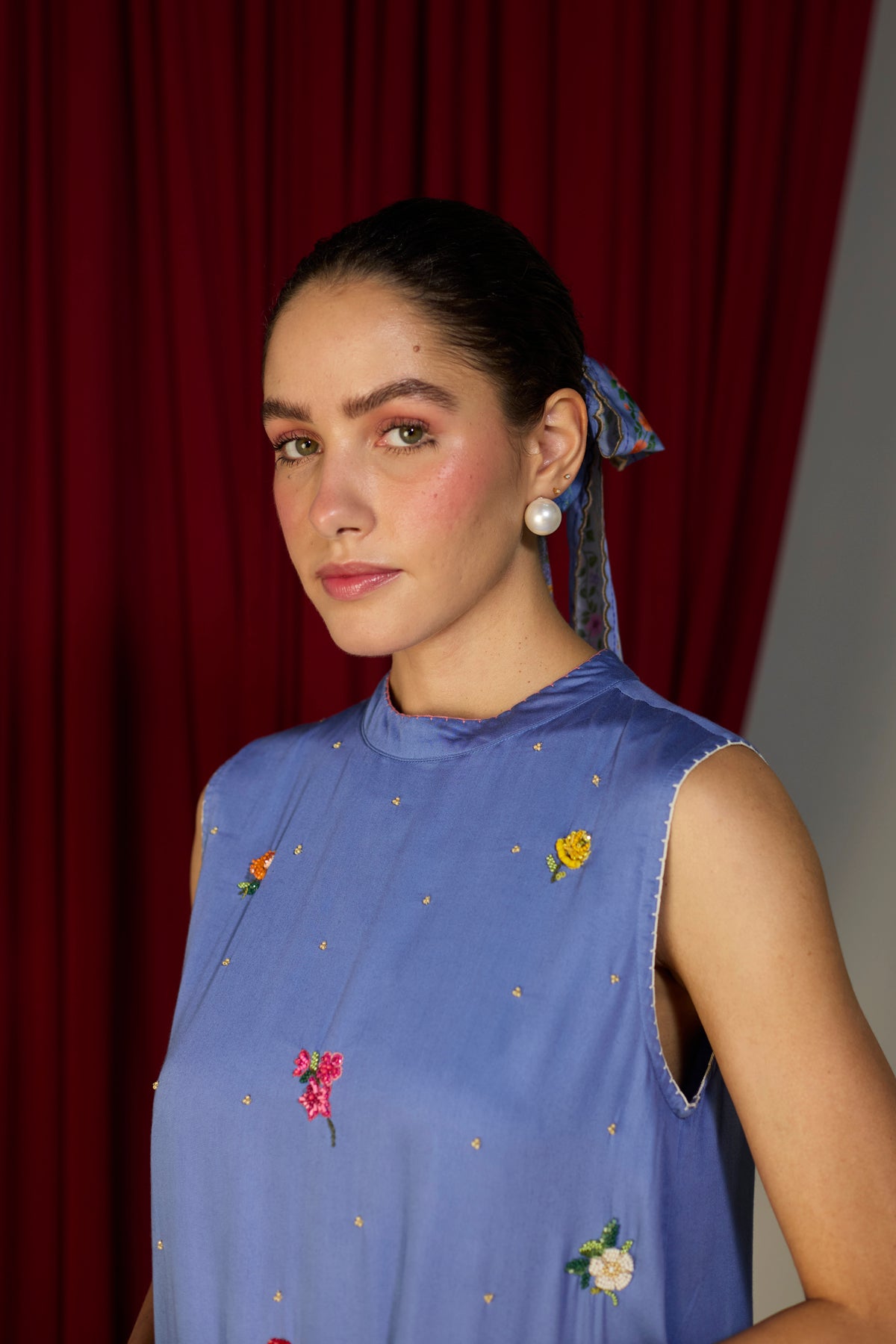 Periwinkle Blue Floral Dress