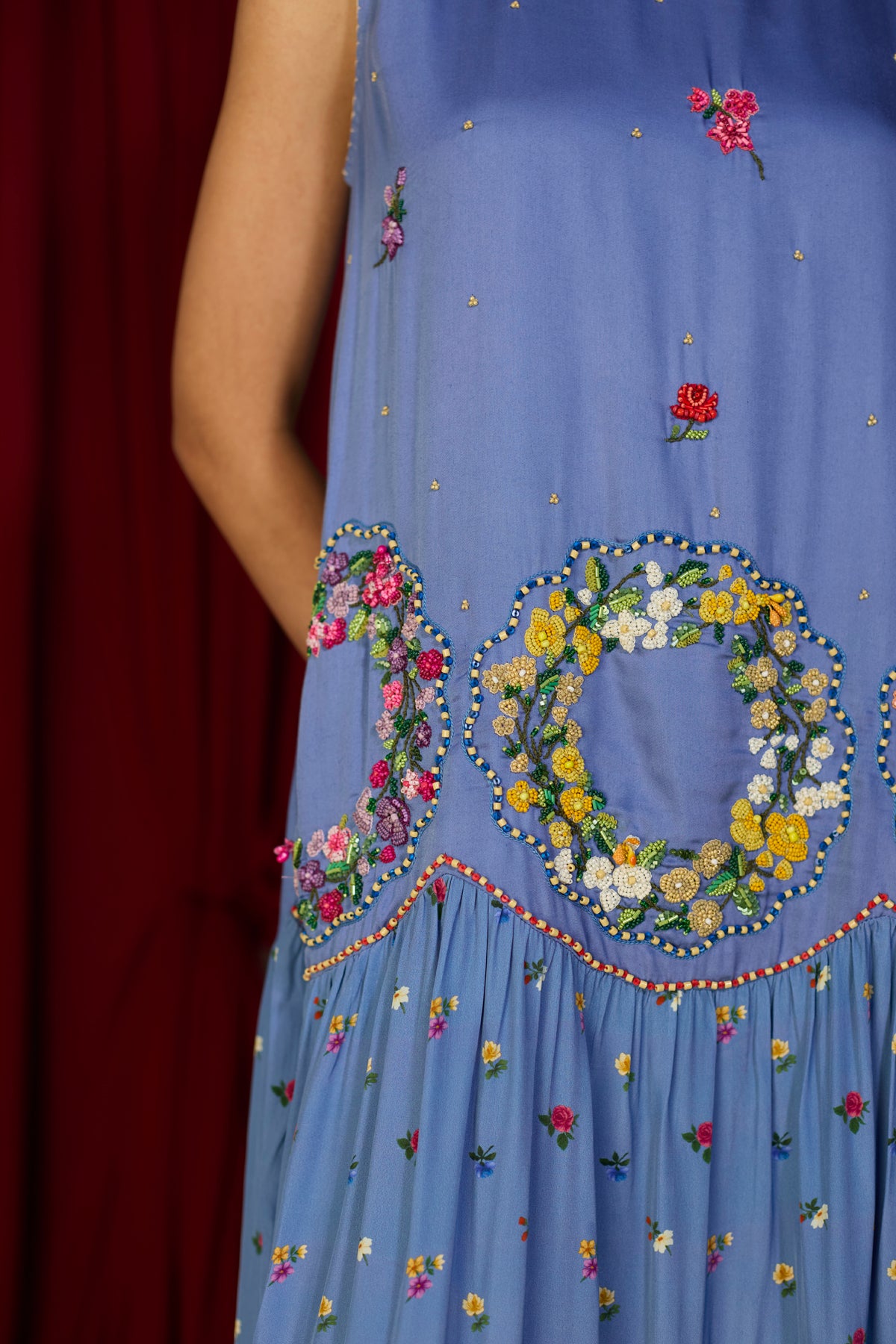 Periwinkle Blue Floral Dress