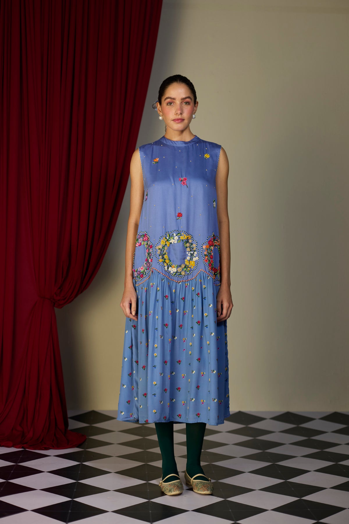 Periwinkle Blue Floral Dress