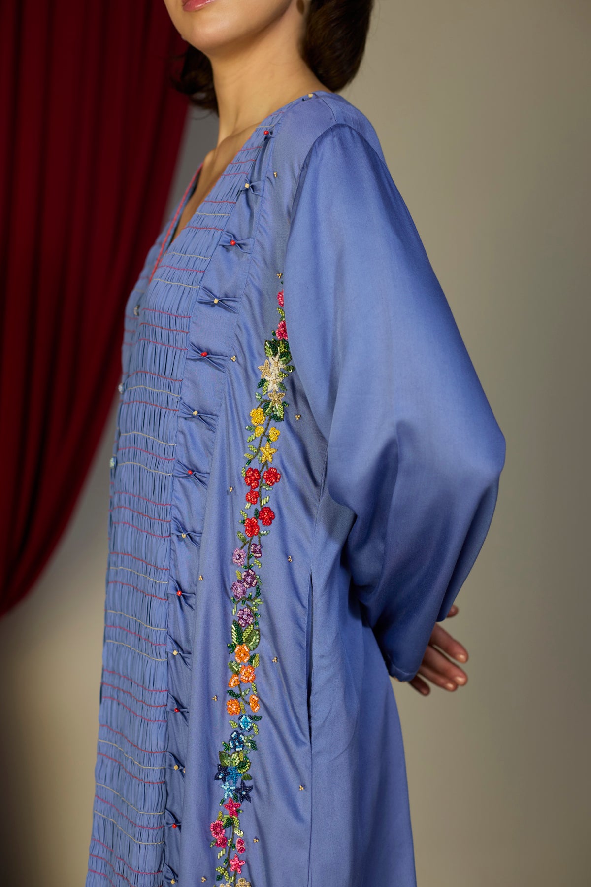 Periwinkle Blue Smocked Tunic