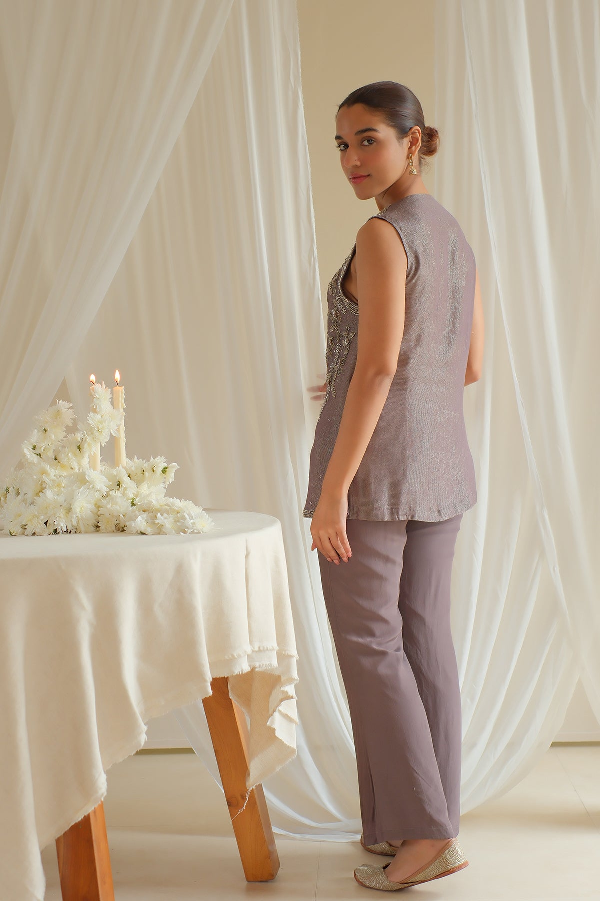 Ash Embroidered Co-ord Set