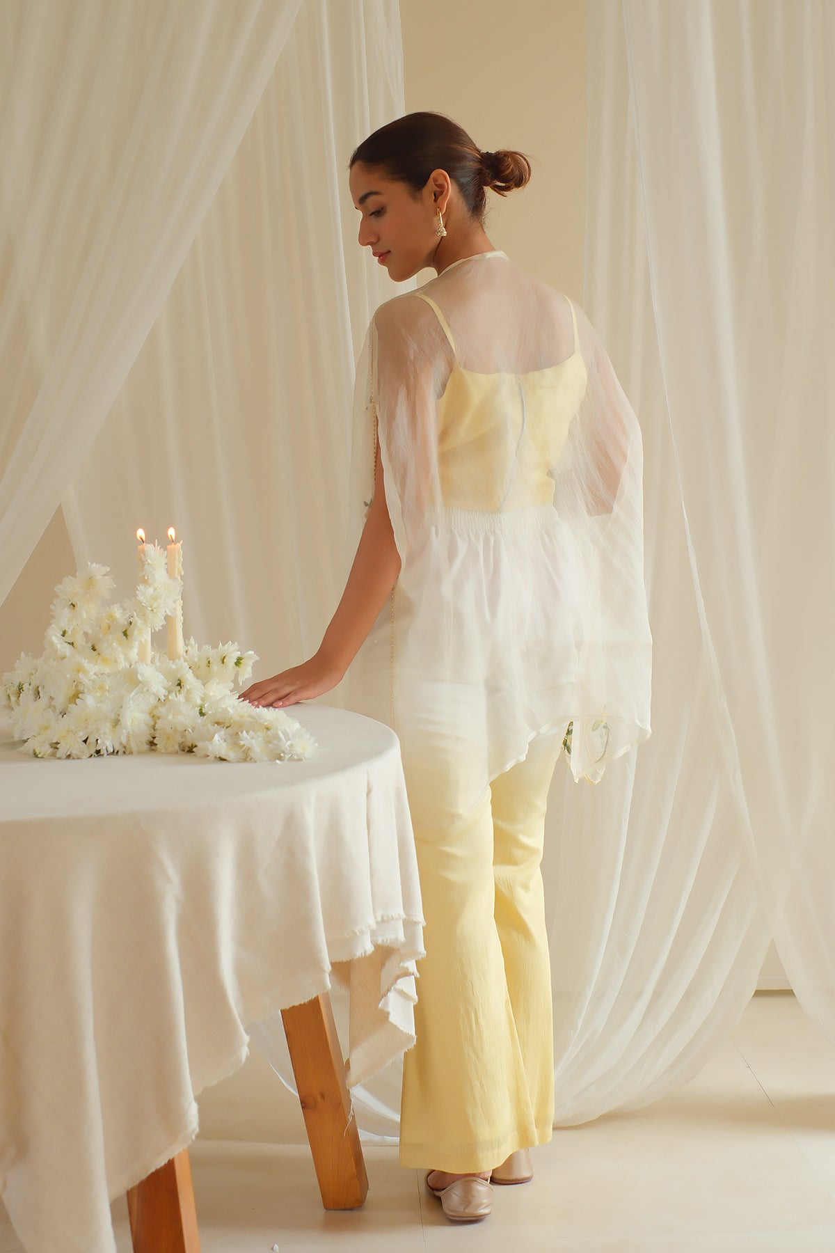 Amber Sheer Organza Co-ord Set