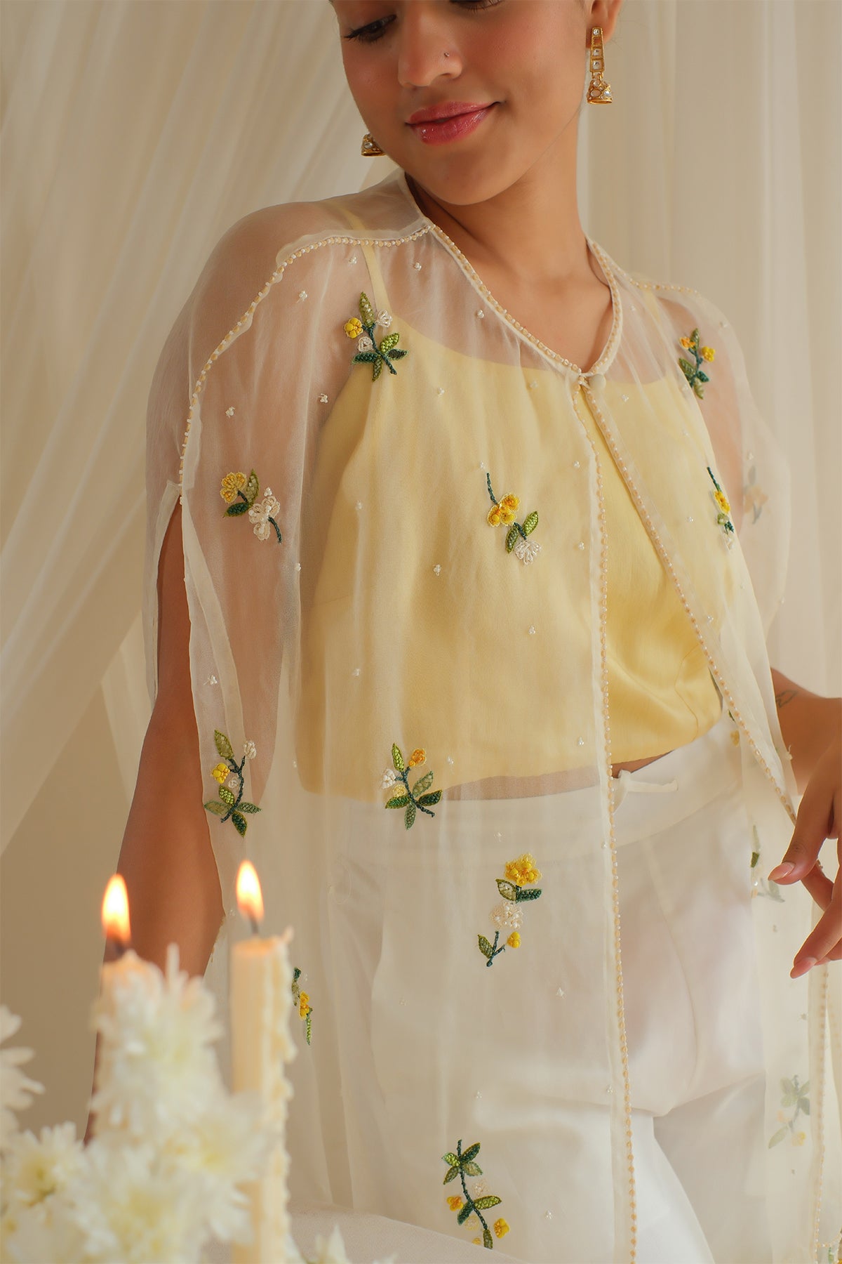 Amber Sheer Organza Co-ord Set