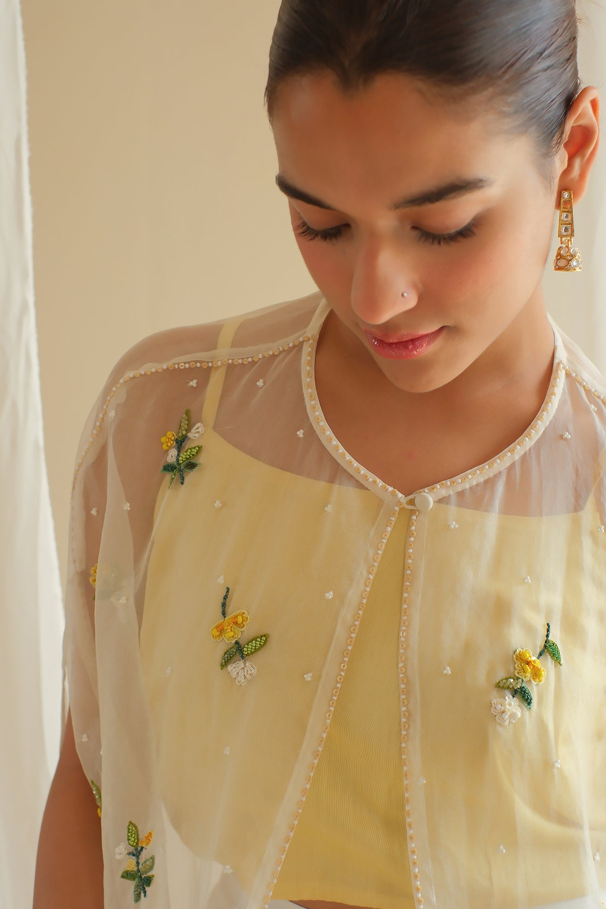 Amber Sheer Organza Co-ord Set