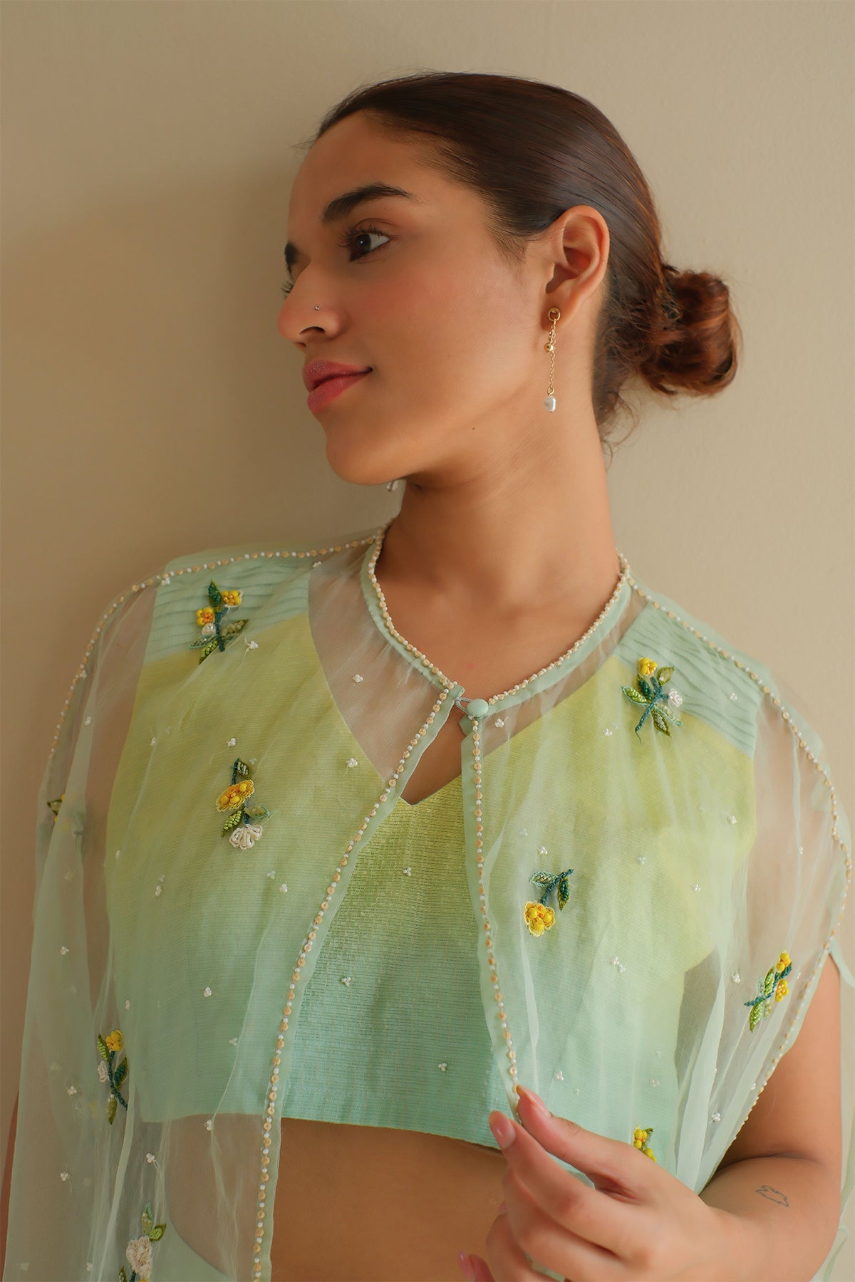 Tide Sheer Organza Lehenga Set