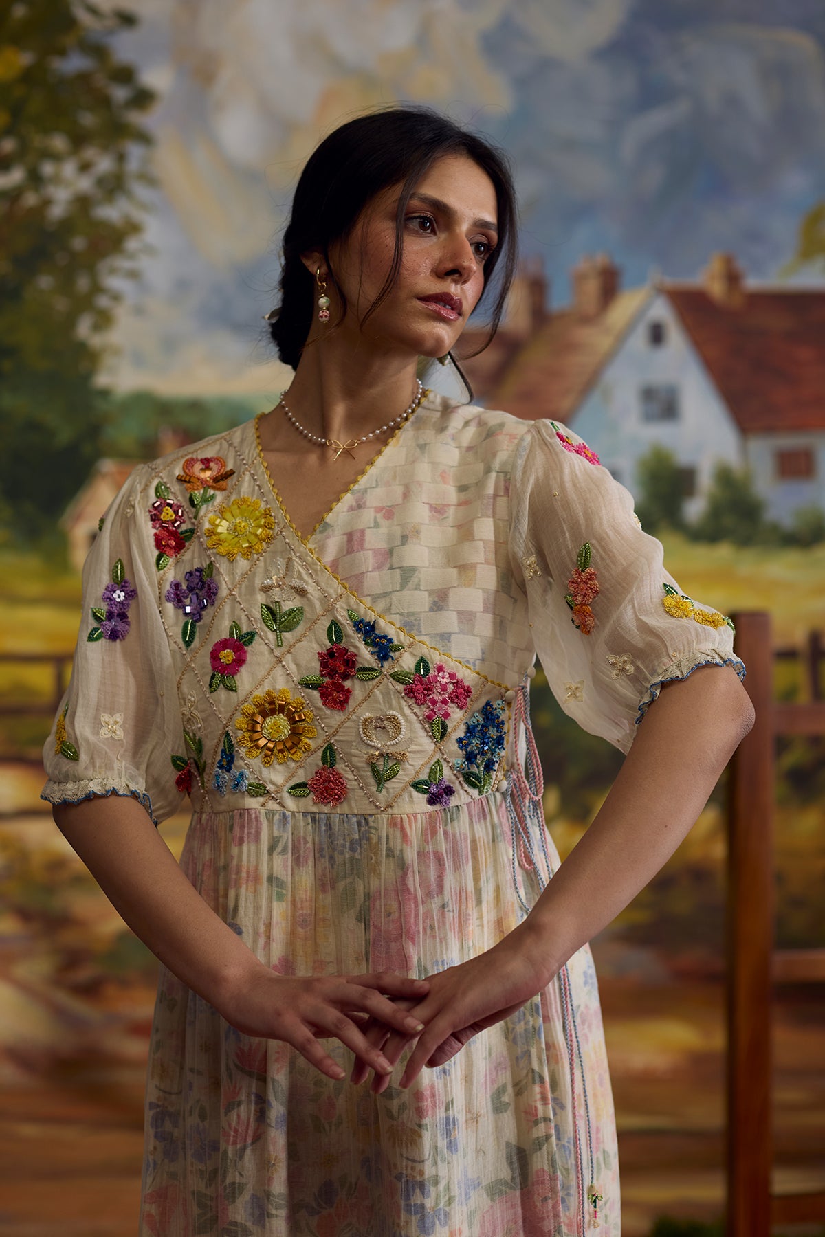 Lumina Floral Embroidered Dress