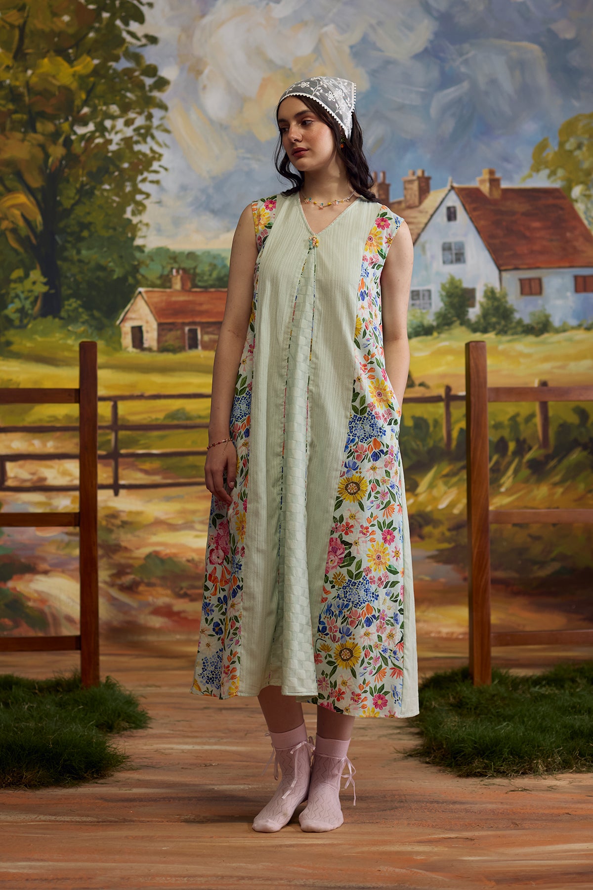 Meadow Panelled Floral Dress