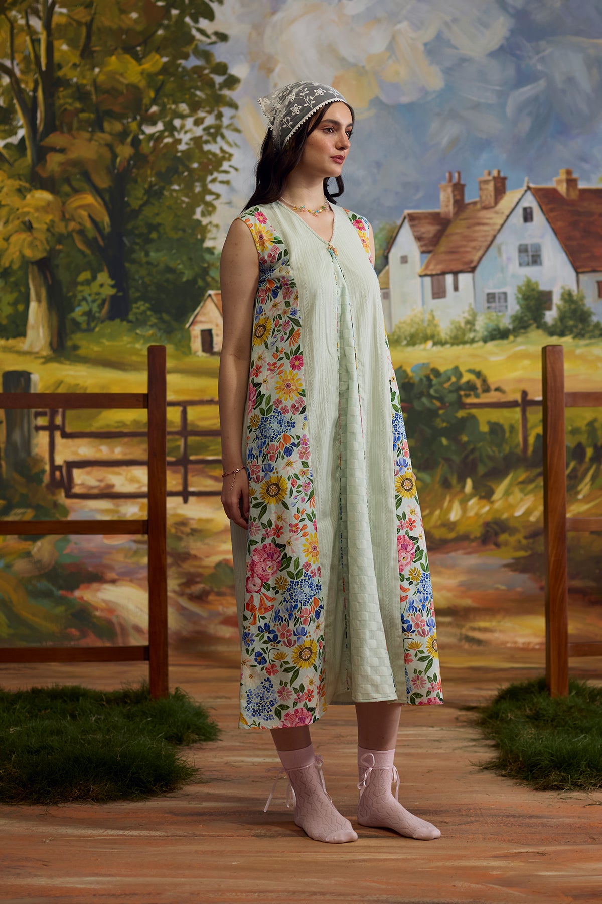 Meadow Panelled Floral Dress