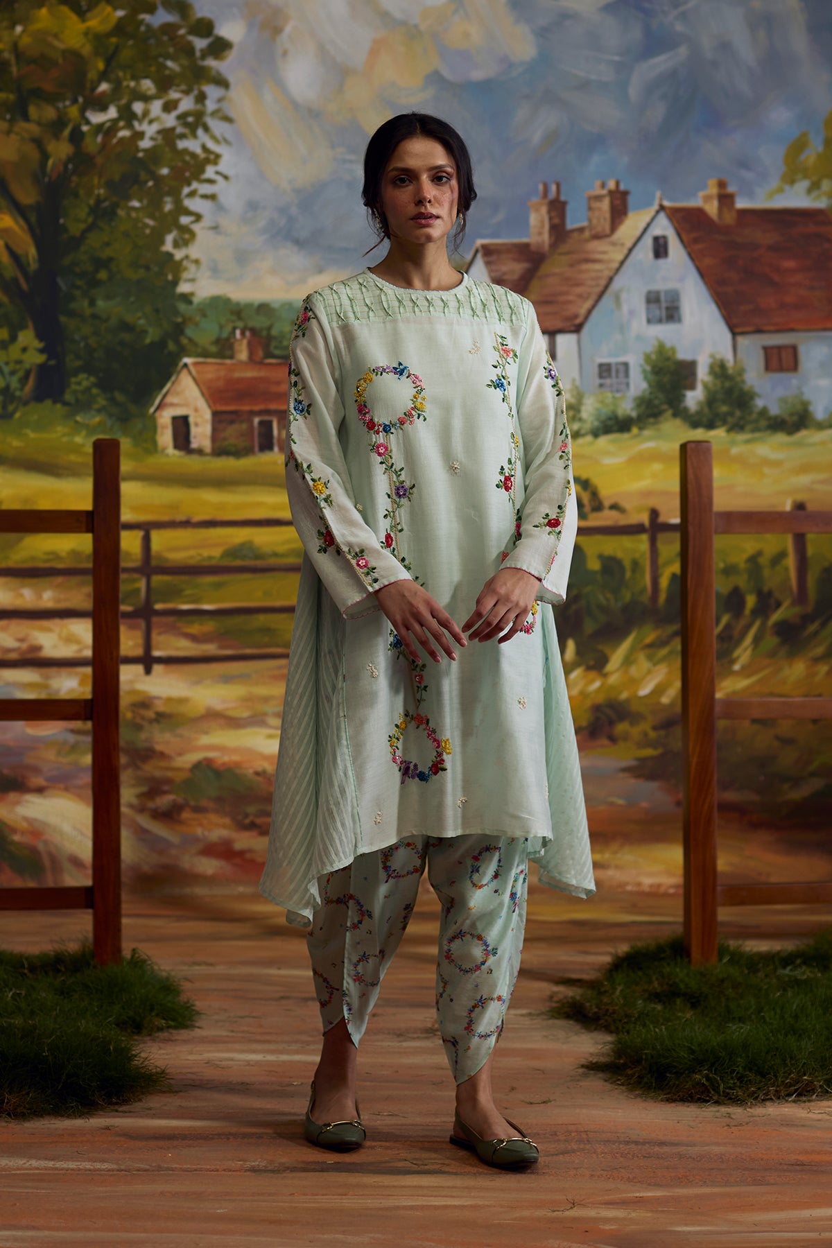 Meadow Smocked Kurta