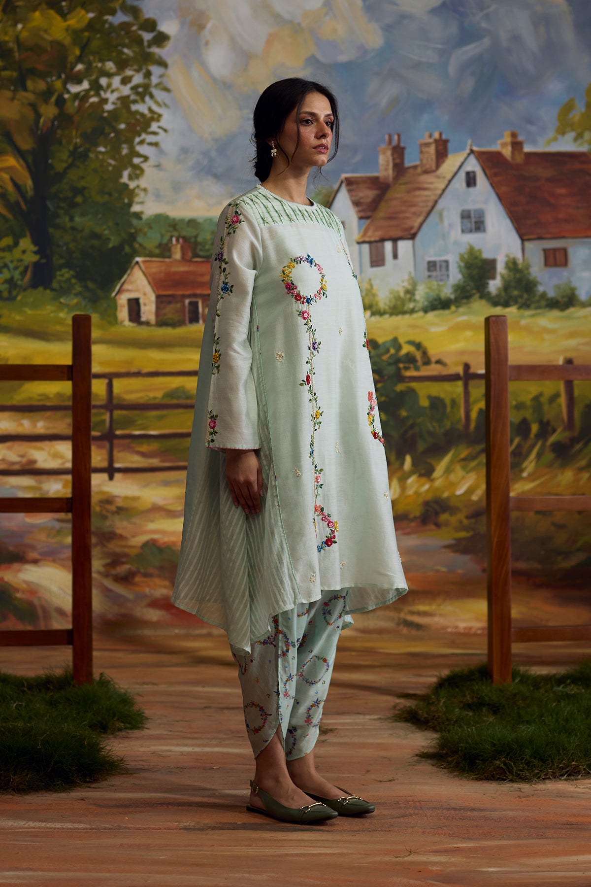 Meadow Smocked Kurta