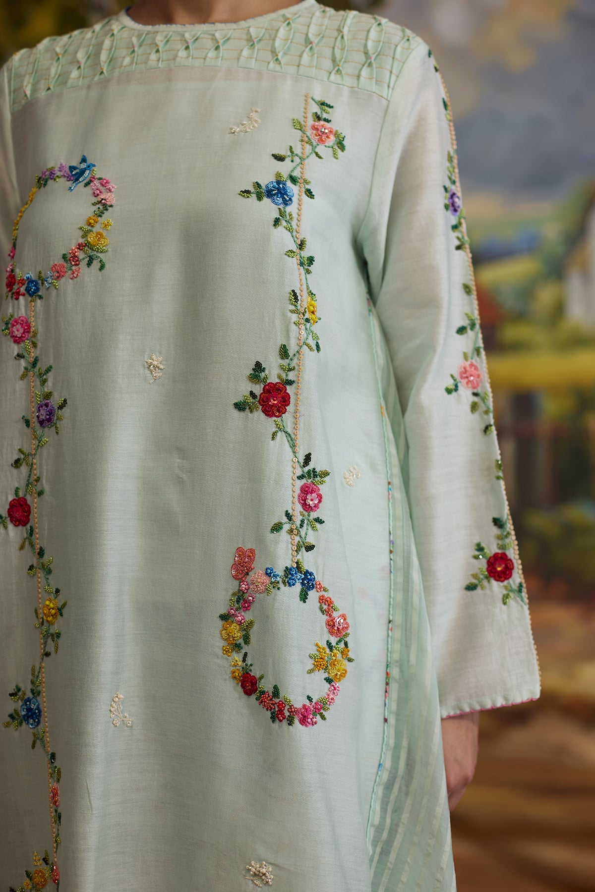 Meadow Smocked Kurta