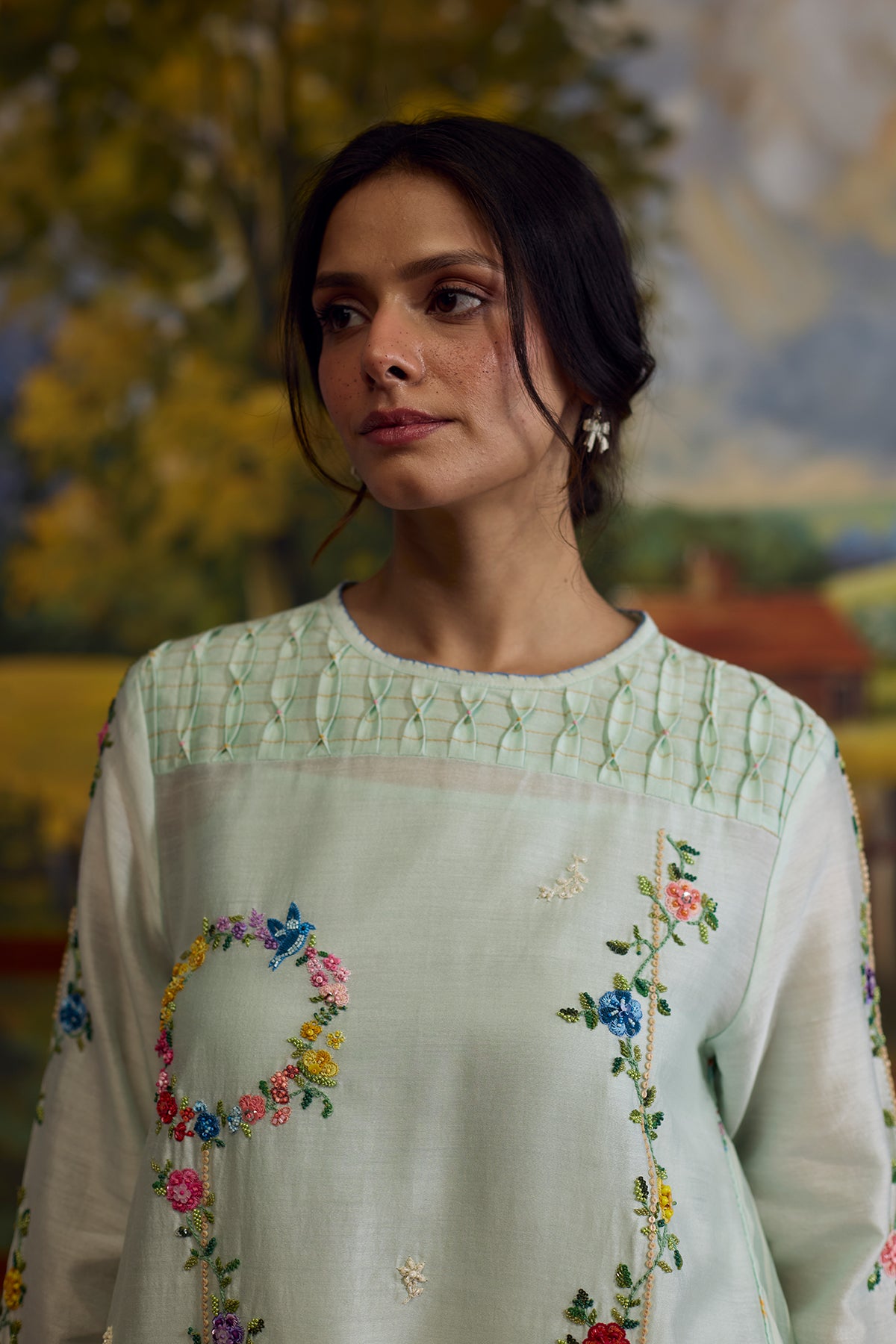 Meadow Smocked Kurta