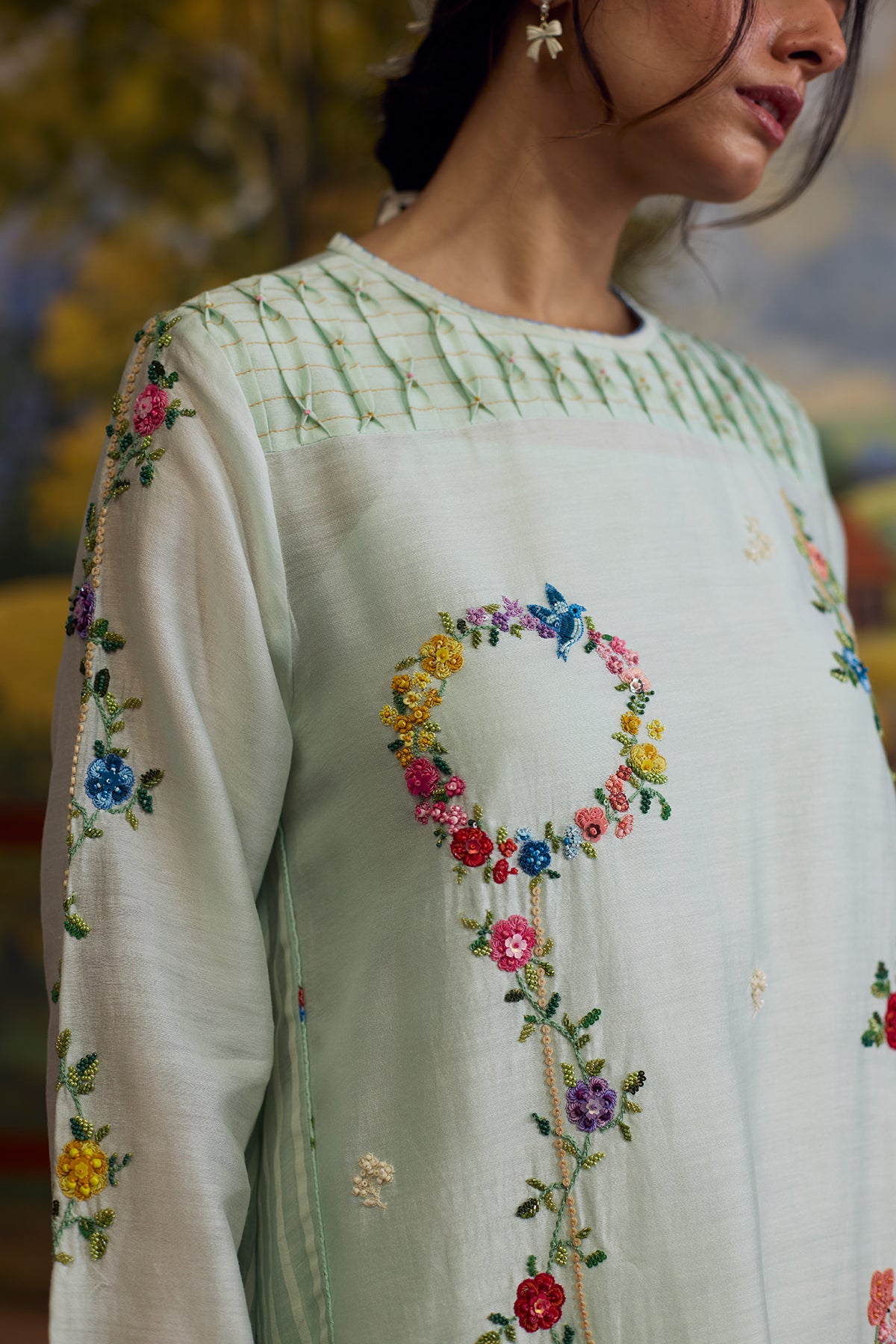 Meadow Smocked Kurta